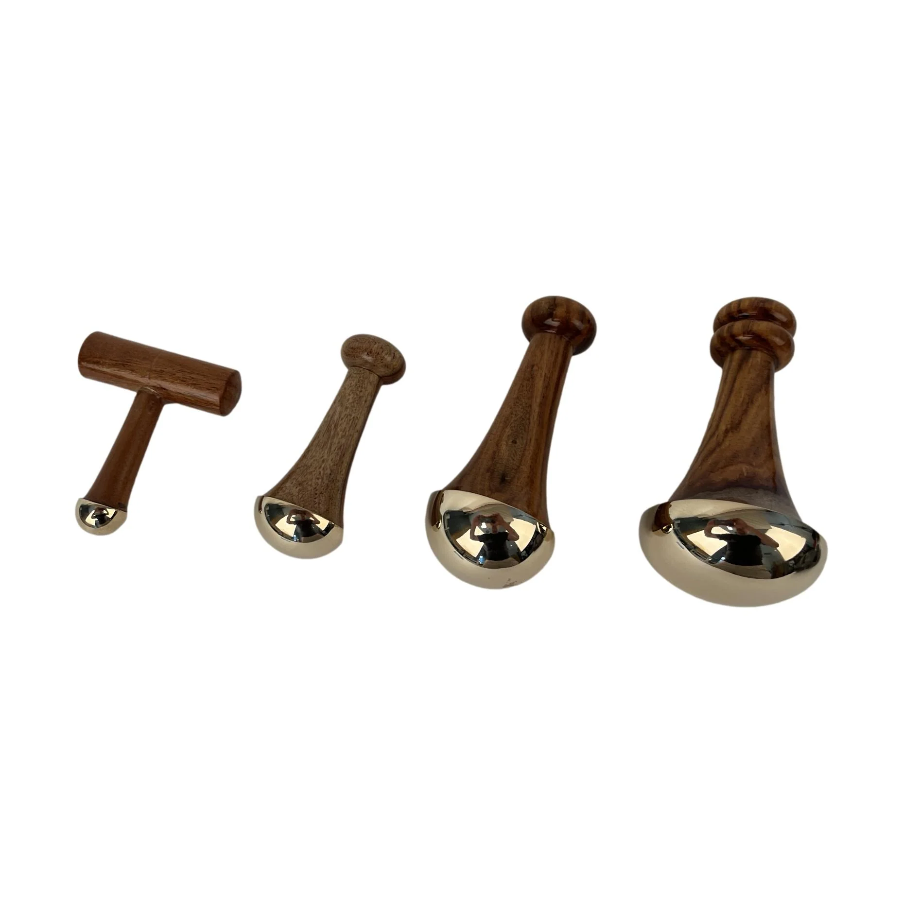 Deluxe Kansa Massage Wand Set, 4 Piece