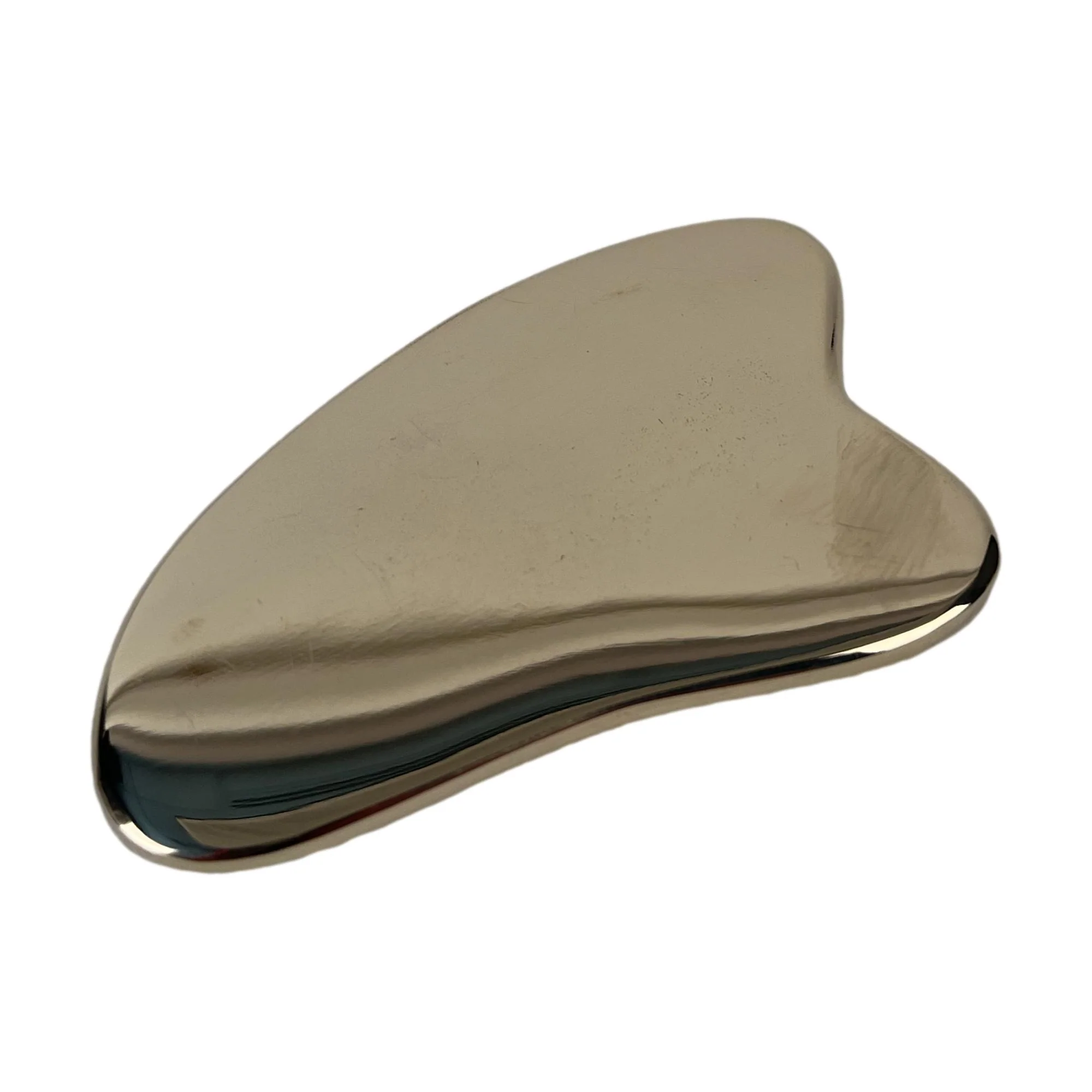 Heart-Shaped Kansa Gua Sha Facial Massage Tool - Image 2