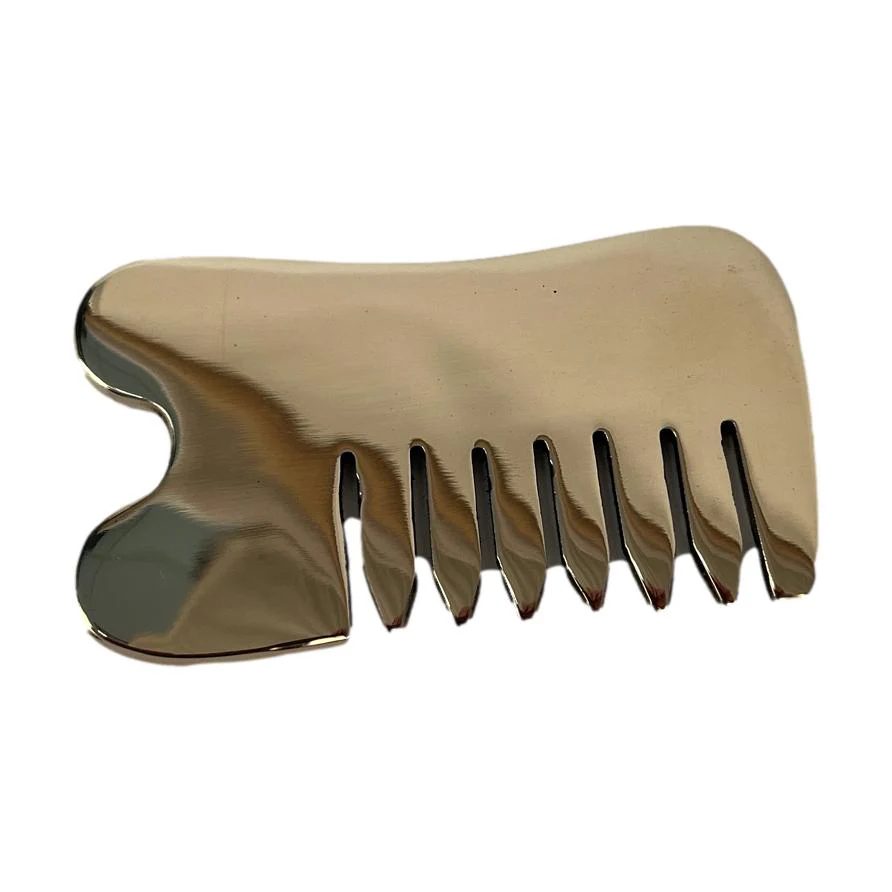 Kansa Gua Sha Massage Tool, Facial & Body Comb