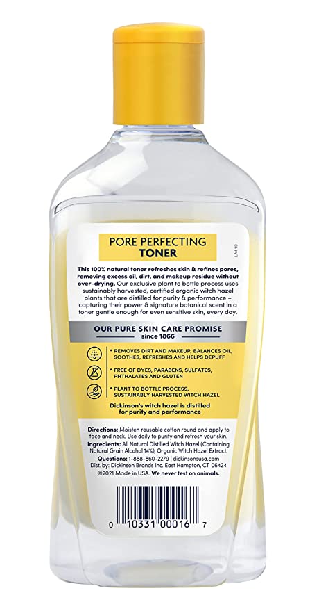 Dickinson's Witch Hazel Toner, 16 fl oz - Image 4