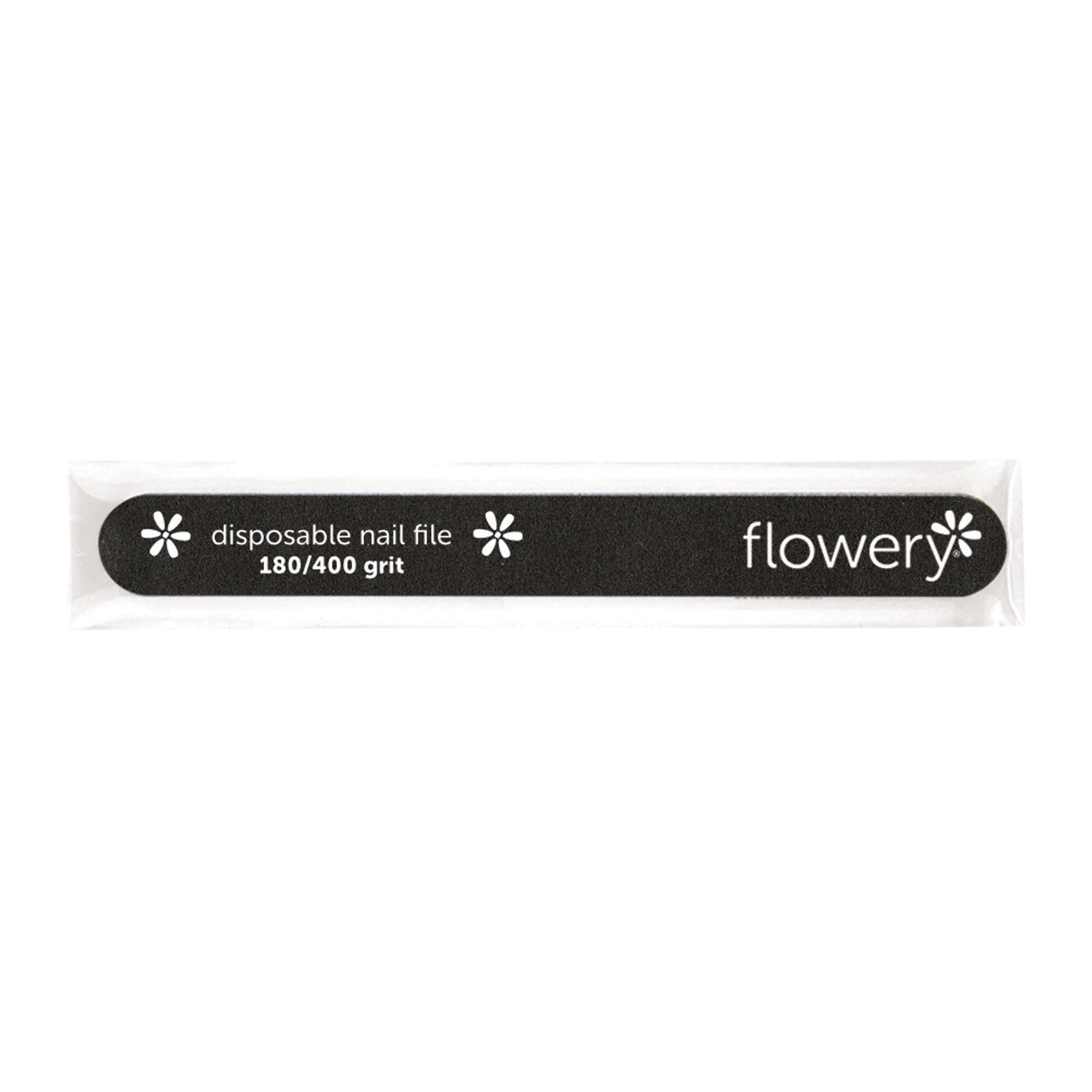 Disposable Nail File, Cushioned, 180/400 grit, 100 ct, by Flowery