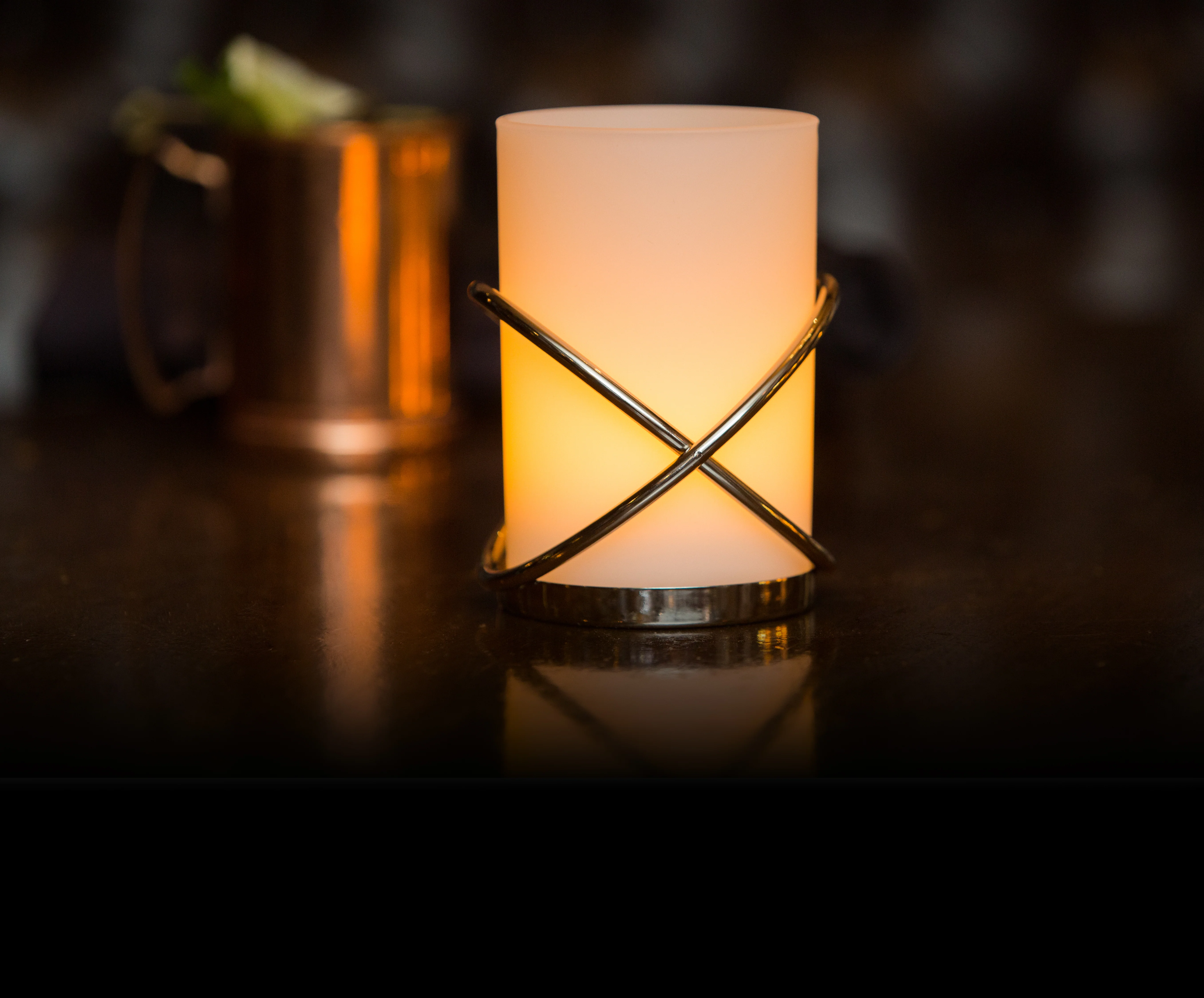 Double Loop Ring Candle Holders, Frosted Acrylic, 6 ct - Image 3