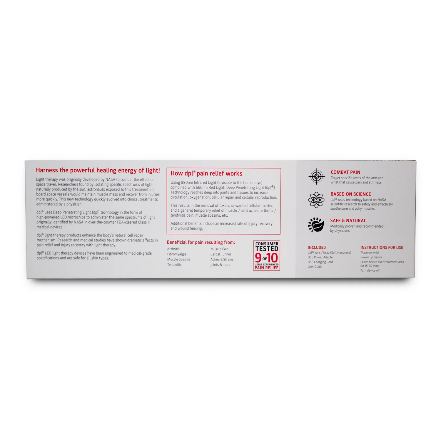 dpl Wrist Wrap Light Therapy Pain Relief - Image 6