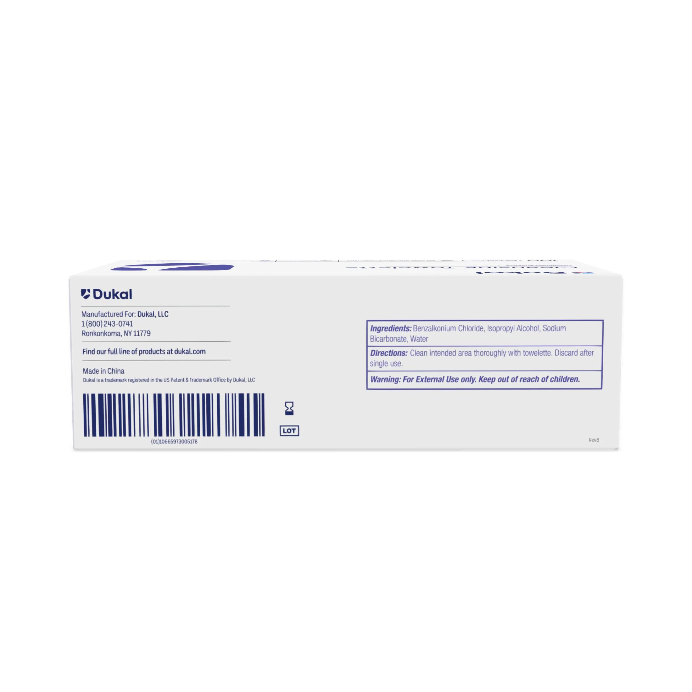 Dukal Cleansing Towelettes, 100 ct, 5" x 8" - Image 3