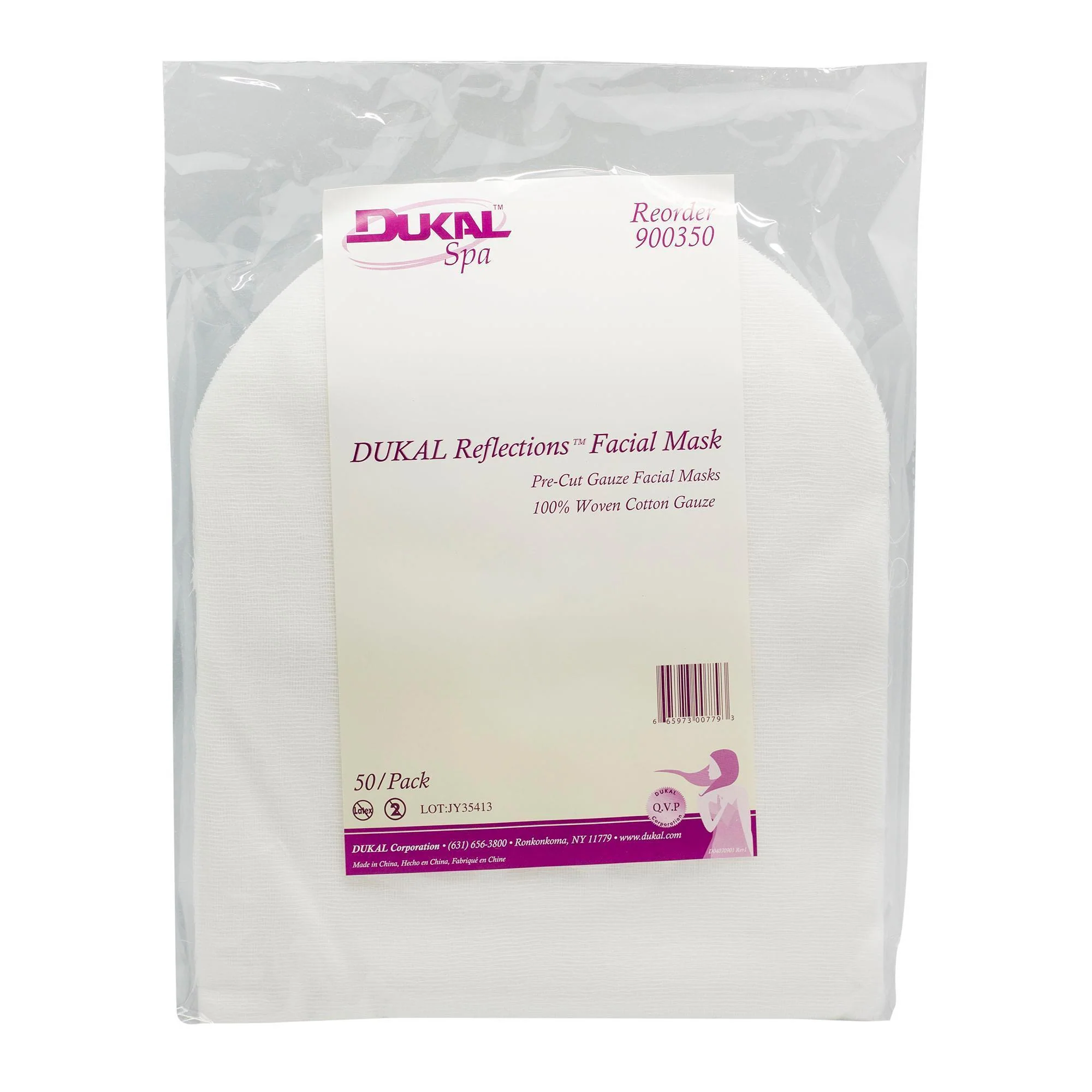 Dukal Pre-Cut Gauze Face Masks, 50 ct