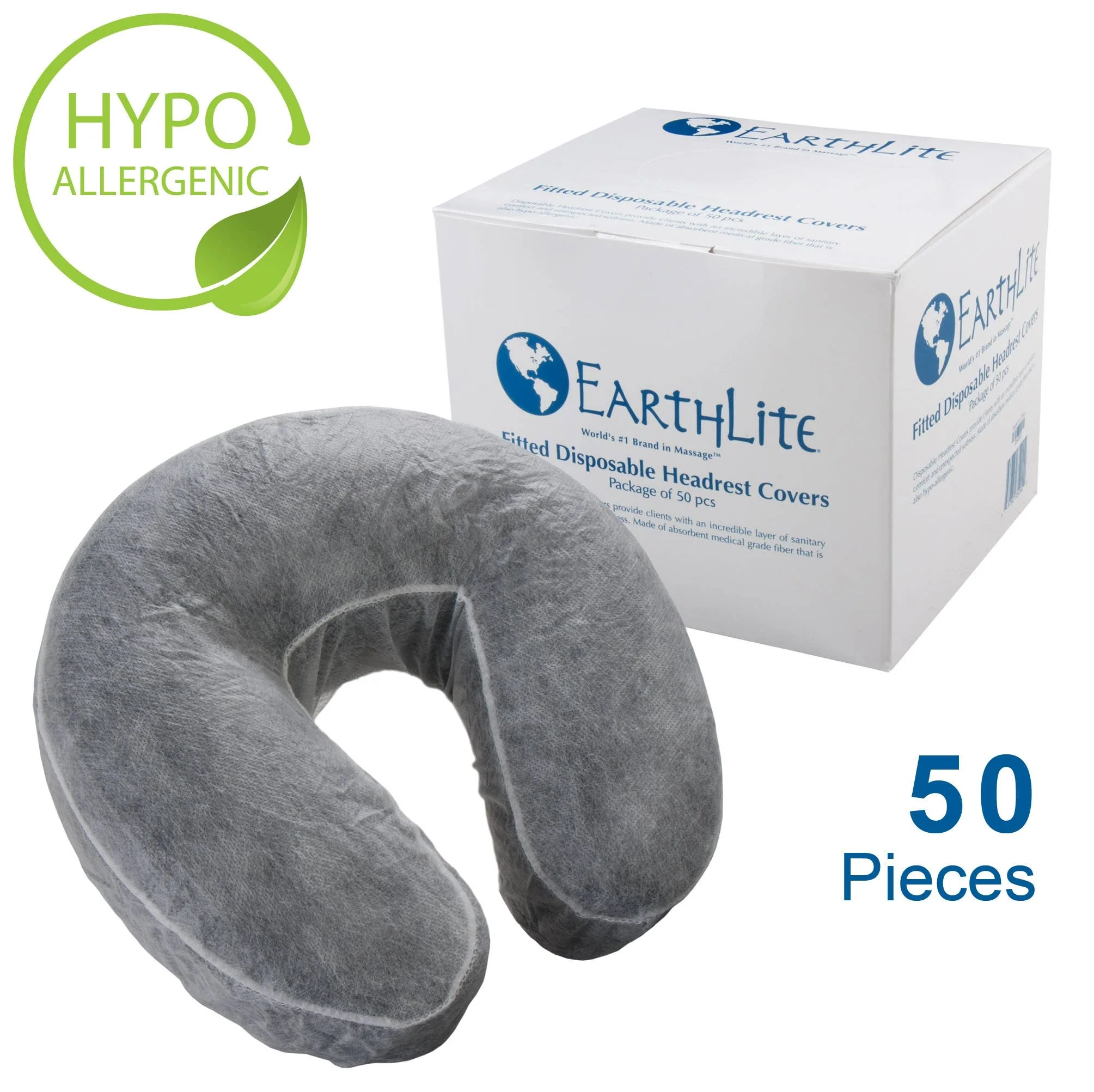 Earthlite Fitted Disposable Headrest Cover, 50 Count