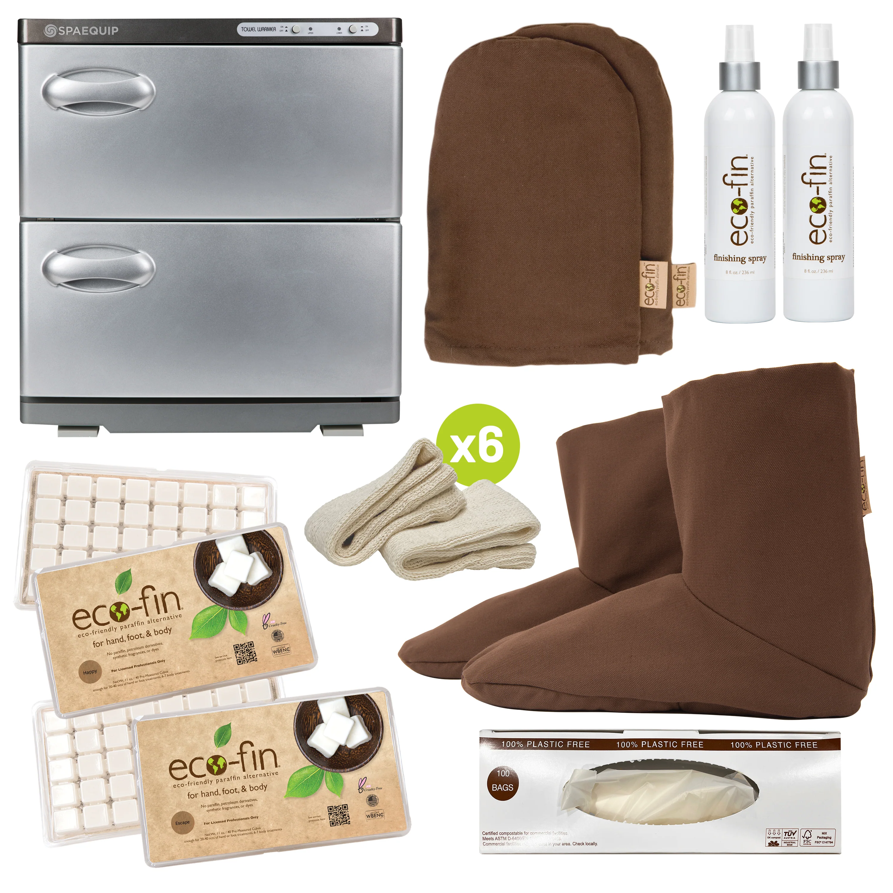 Eco-Fin Luxury Hand & Foot Success Kit w/ Hot Towel Cabi