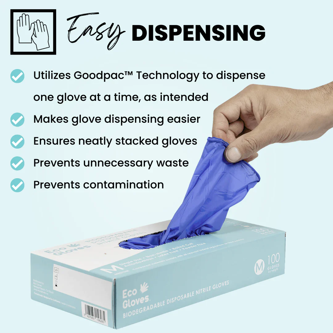 Eco Gloves Biodegradable Nitrile, Black, 100 ct - Image 13