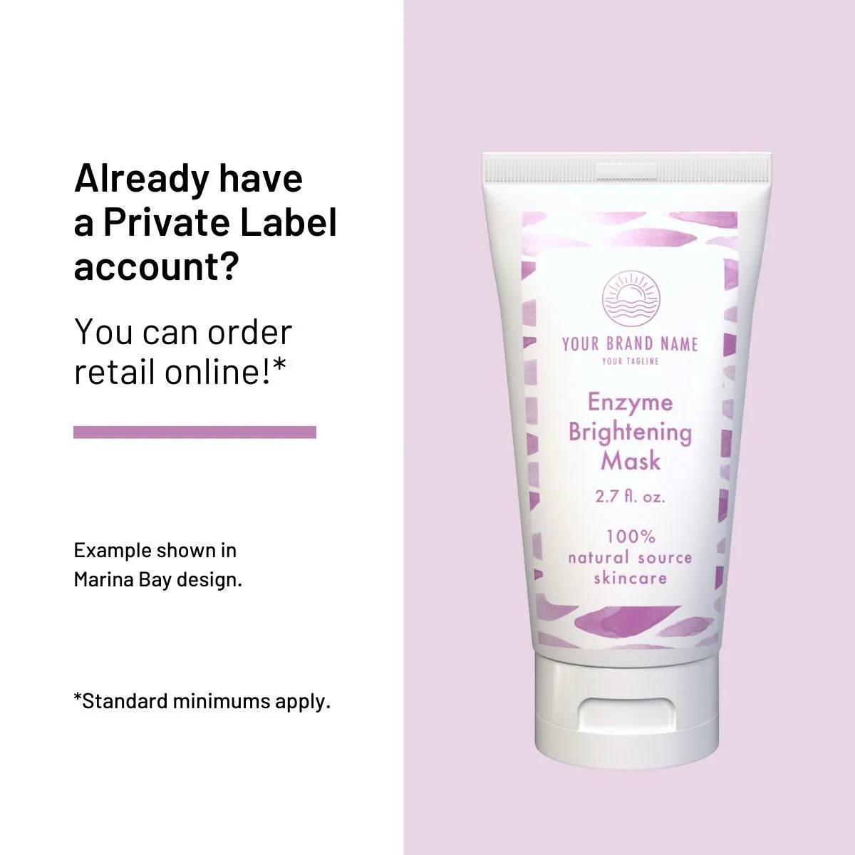 Private Label Enzyme Brightening Mask, Retail 2.7 fl oz - Image 2