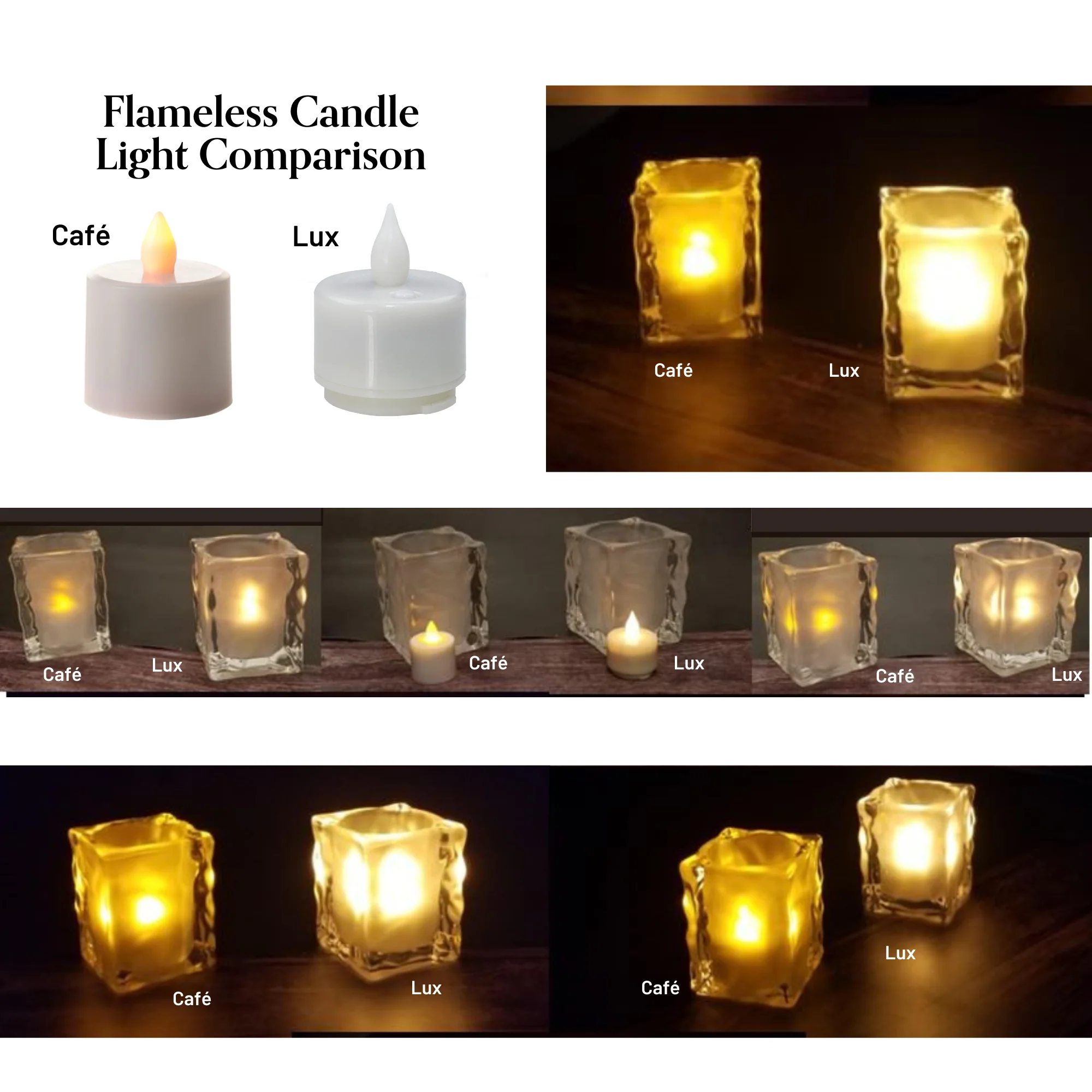 Flameless Candle Cafe Series Starter Set, 12 Candles - Image 3