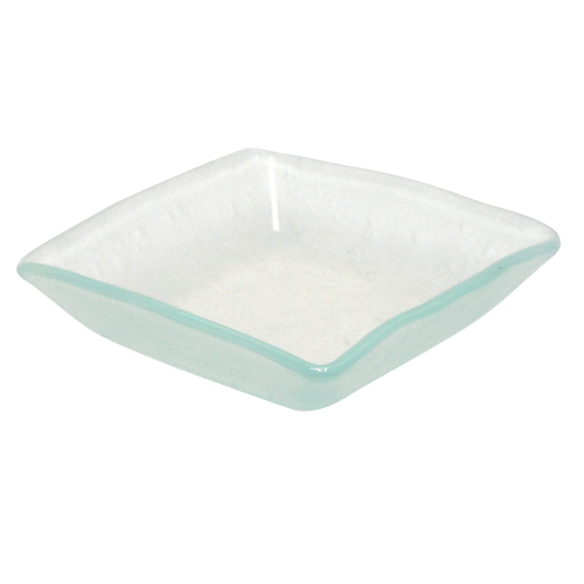 FOH Square Glass Dish, Frosted, 3 oz