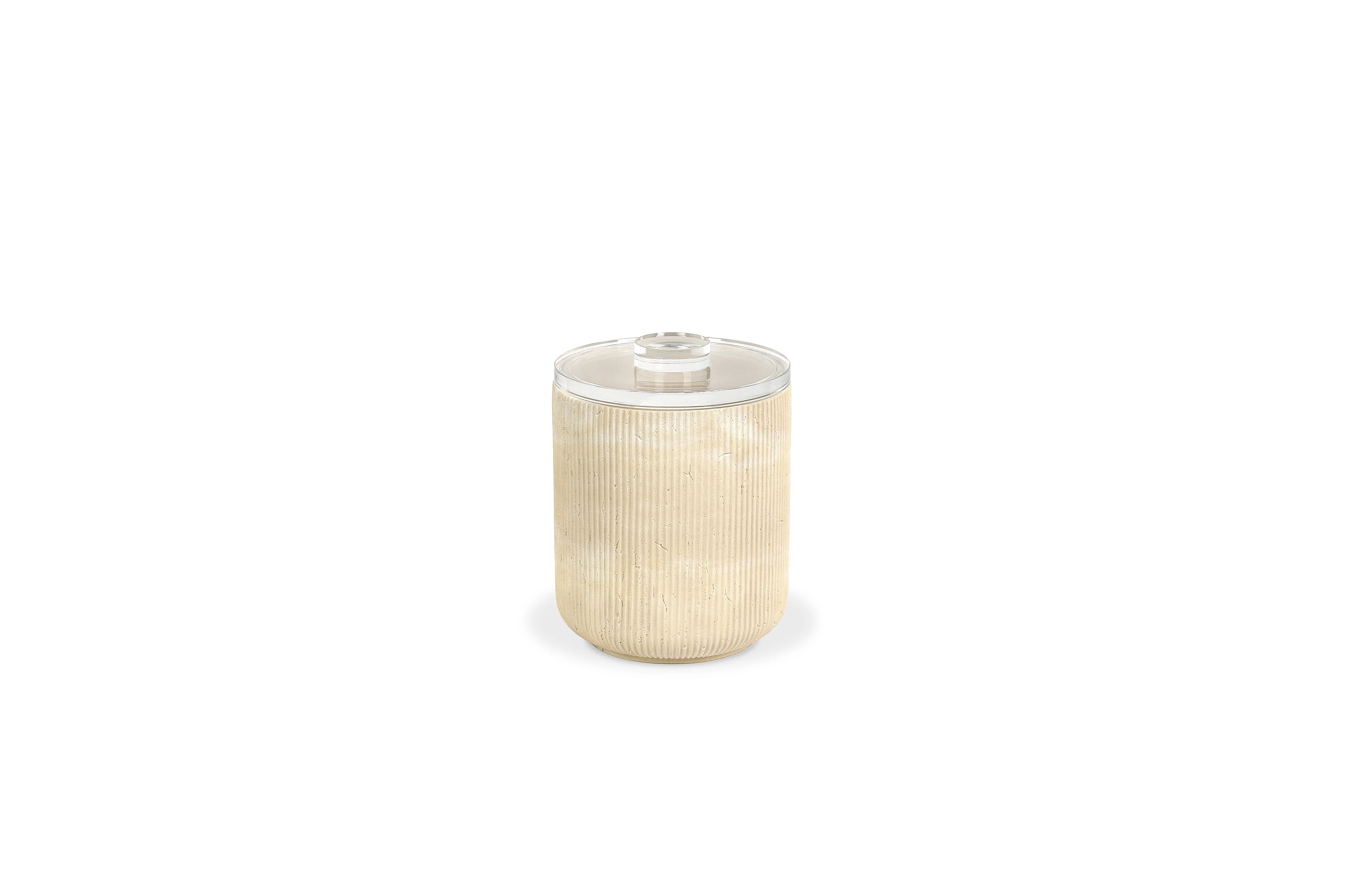 FOH Casablanca 2 Quart Round Ice Bucket with Lid, 4 ct