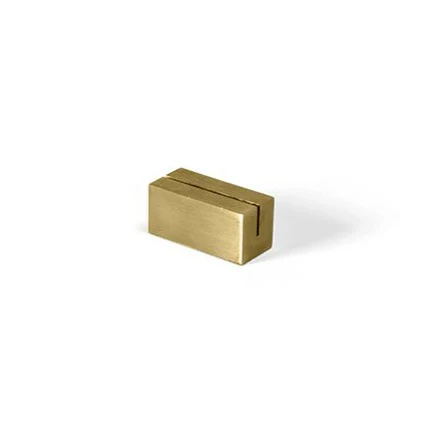 FOH Menu Card Holder, Stainless, 1.5" x .75" x .75", 12 ct - Image 2