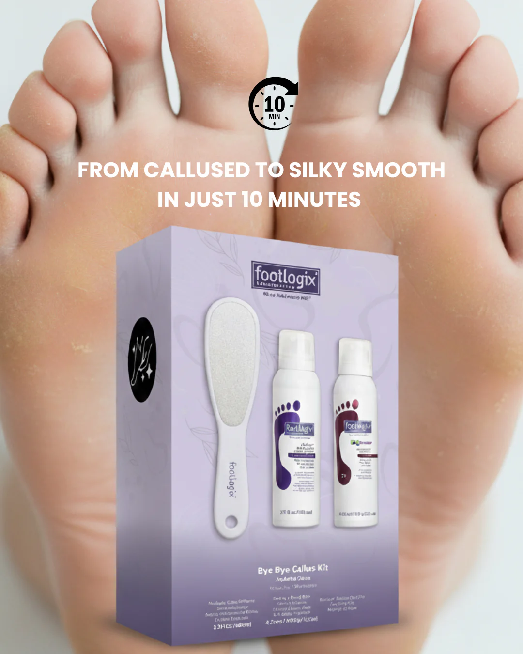 Footlogix Bye Bye Callus Kit, 3 Piece - Image 2
