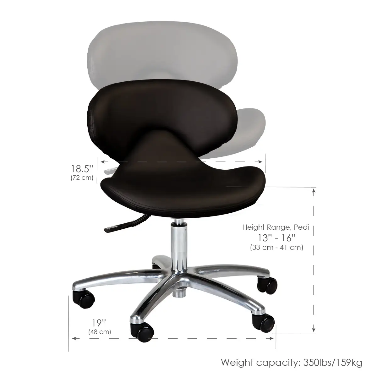 Frenchies Continuum Levitate Stool, Sterling - Image 2
