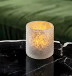 Frosted Glass Candle Holders, 6 ct - Image 3