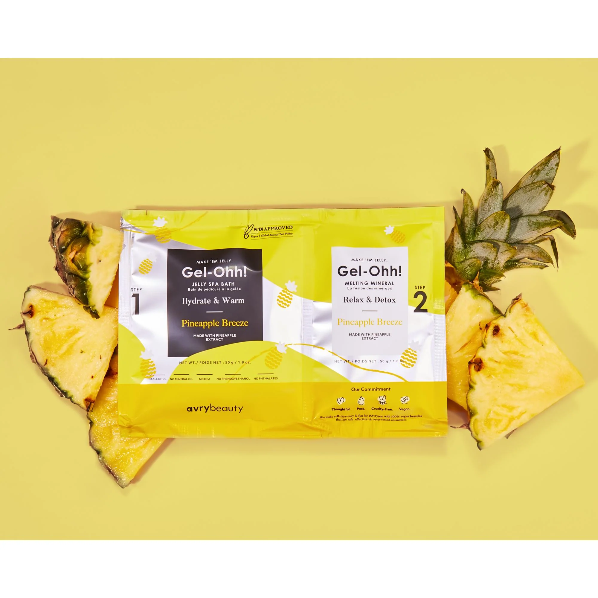 Avry Beauty Gel-Ohh! Jelly Spa Pedi Bath, Pineapple Breeze *Limited Edition*