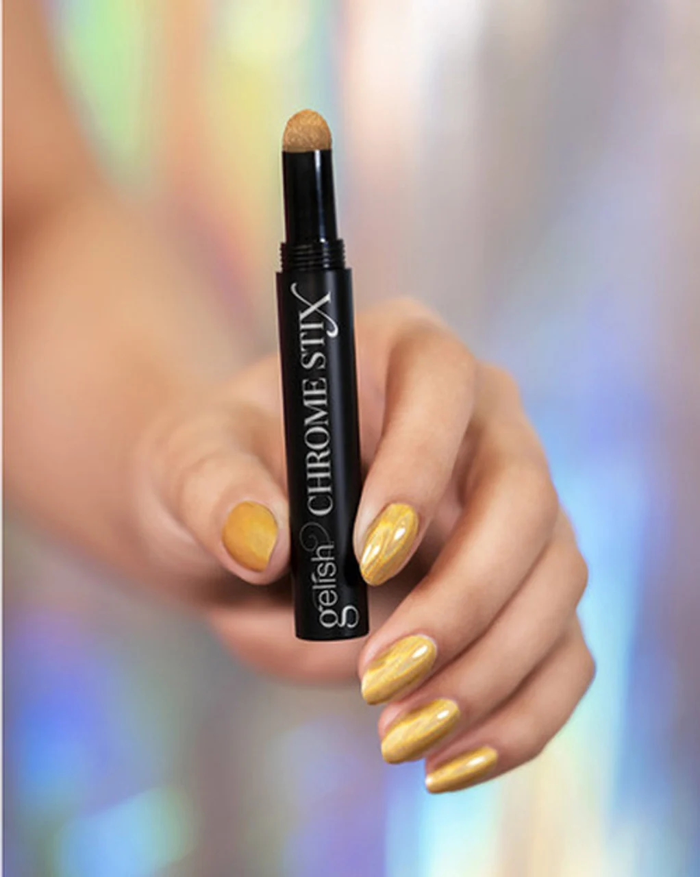 Gelish Chrome Stix, Gold Holographic, 0.17 oz - Image 6