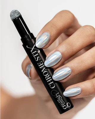 Gelish Chrome Stix, Silver Holographic, 0.17 oz - Image 6