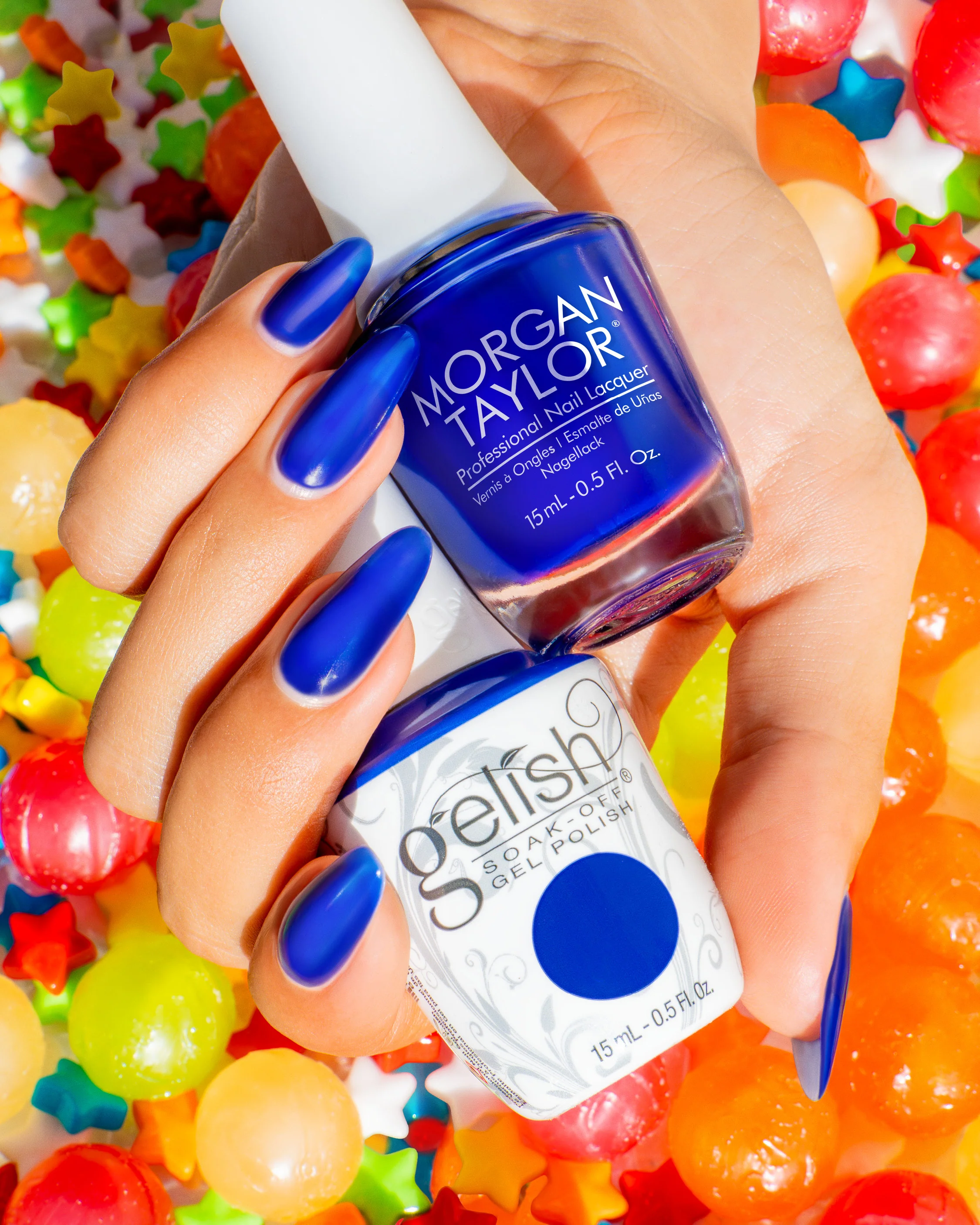 Gelish Gel Polish, Blue Crush Rush, 0.5 fl oz - Image 4