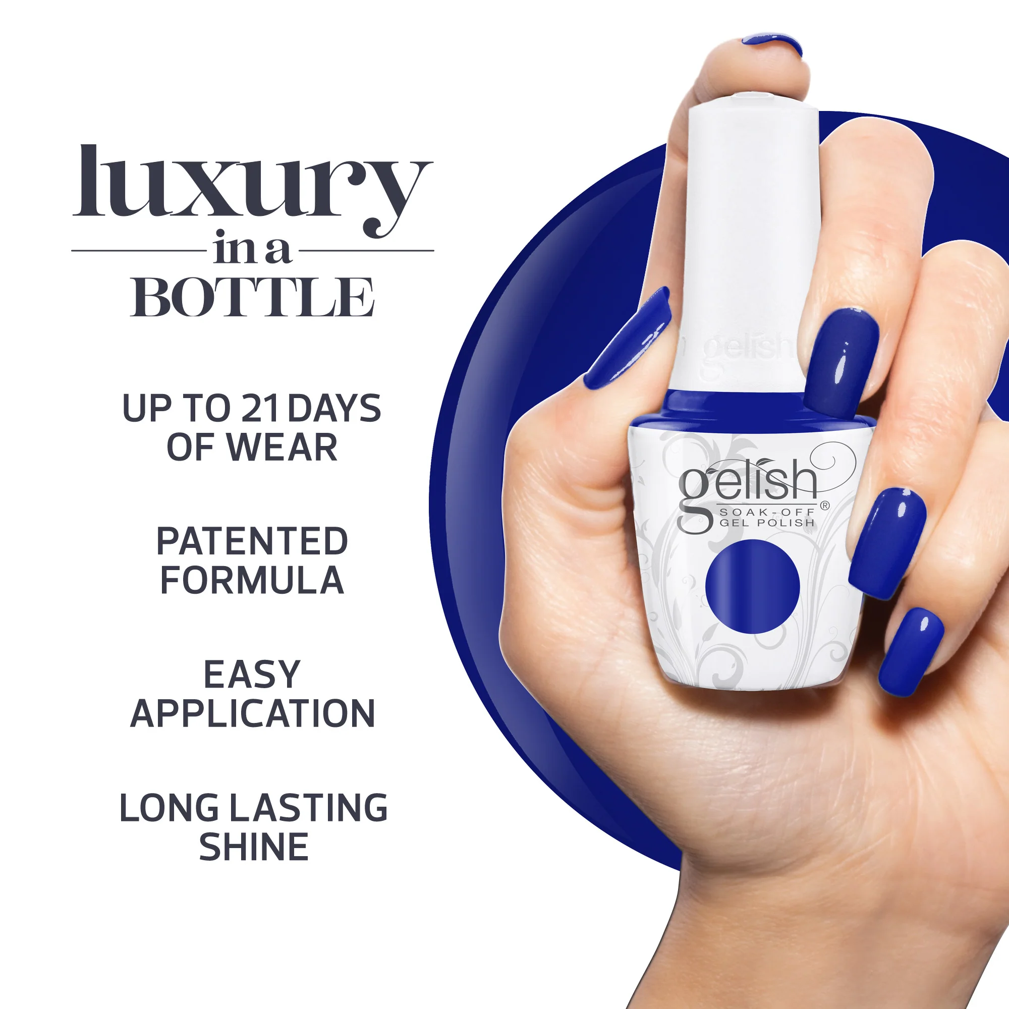 Gelish Gel Polish, Blue Crush Rush, 0.5 fl oz - Image 5