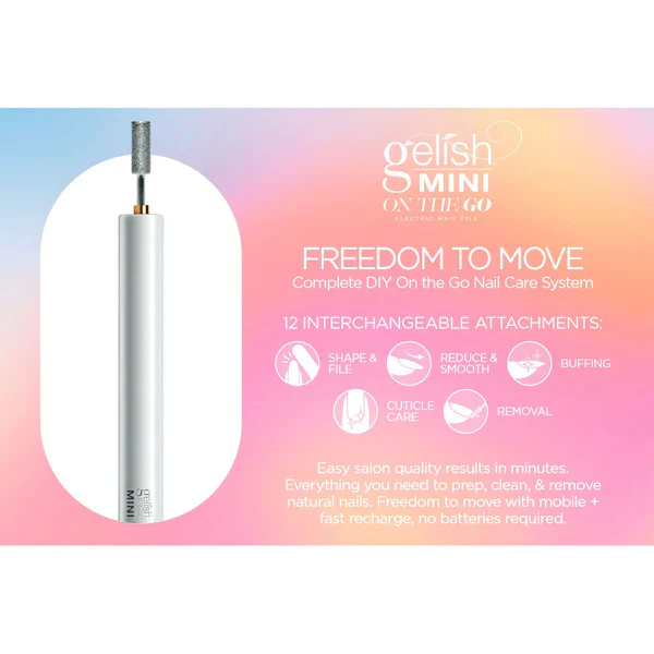 Gelish Mini On the Go Electric Nail File & 12 Bits - Image 16