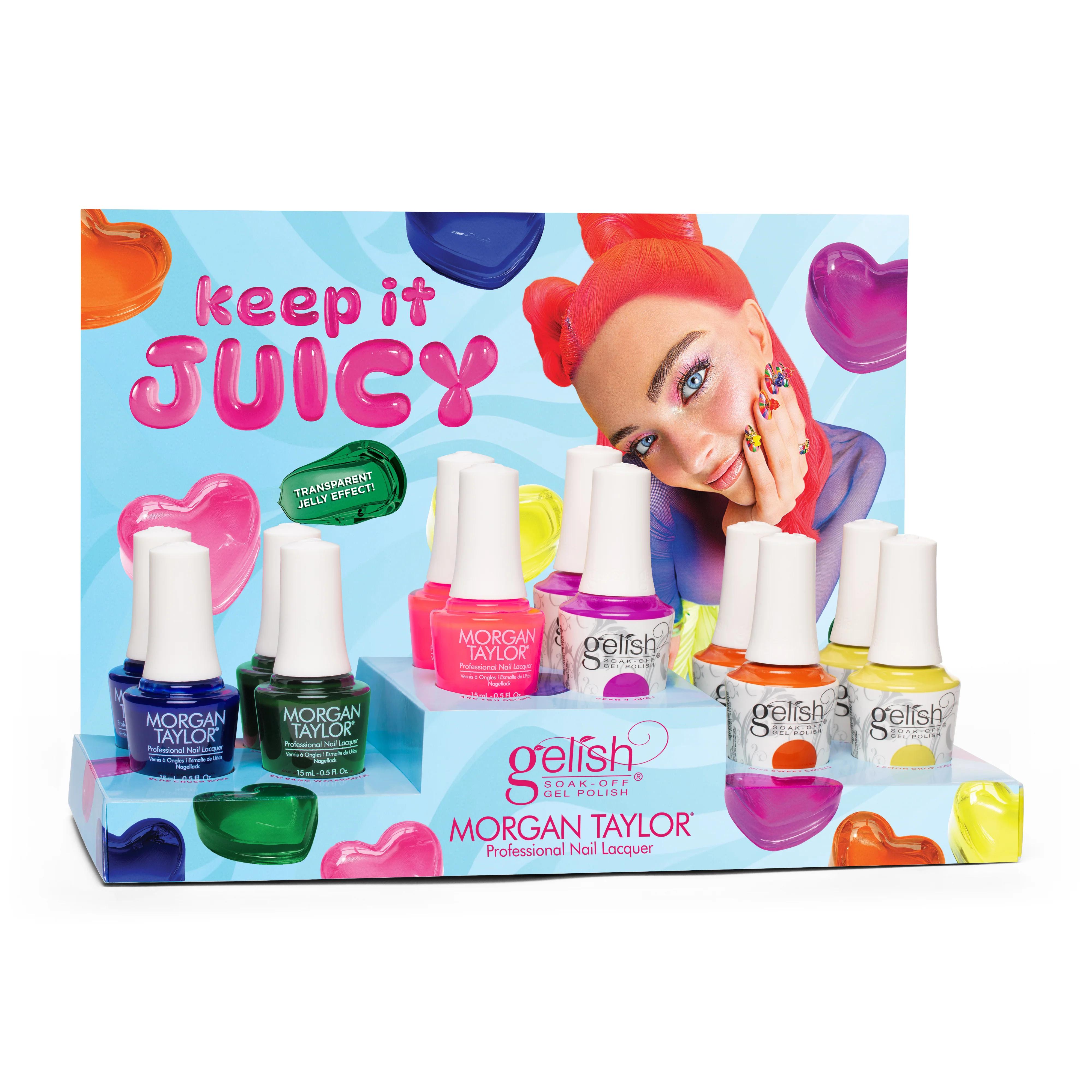 Gelish Morgan Taylor, Keep It Juicy Mixed Collection Display, 12 Piece - Image 2