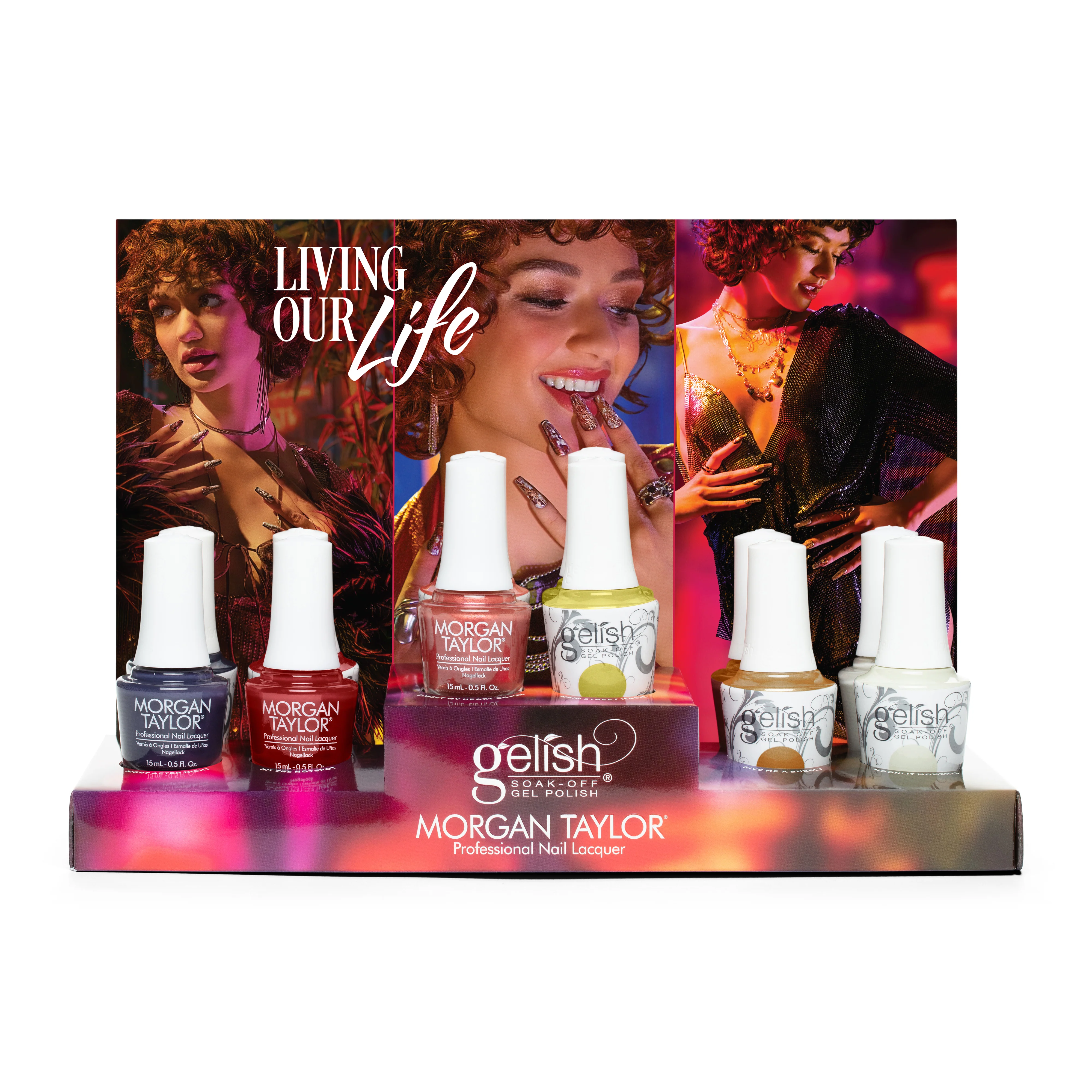 Gelish Morgan Taylor, Living Our Life Mixed Collection Display, 12 Piece - Image 2