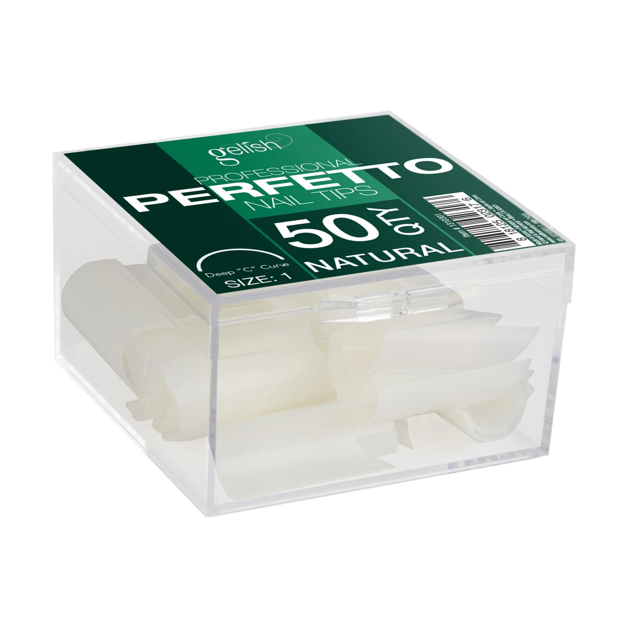 Gelish ProHesion Perfetto Nail Tips, 50 ct Refill, Natural - Image 2