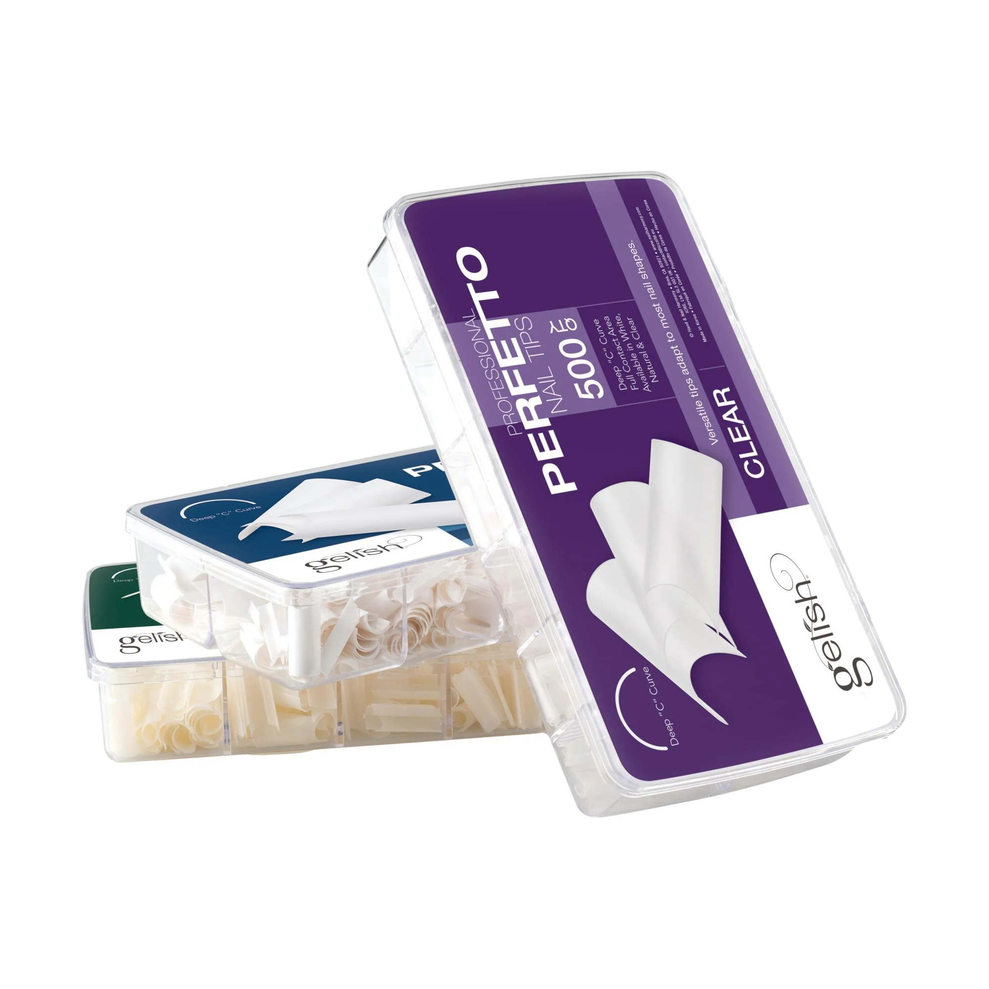 Gelish ProHesion Perfetto Nail Tips, Clear, 500 ct - Image 2