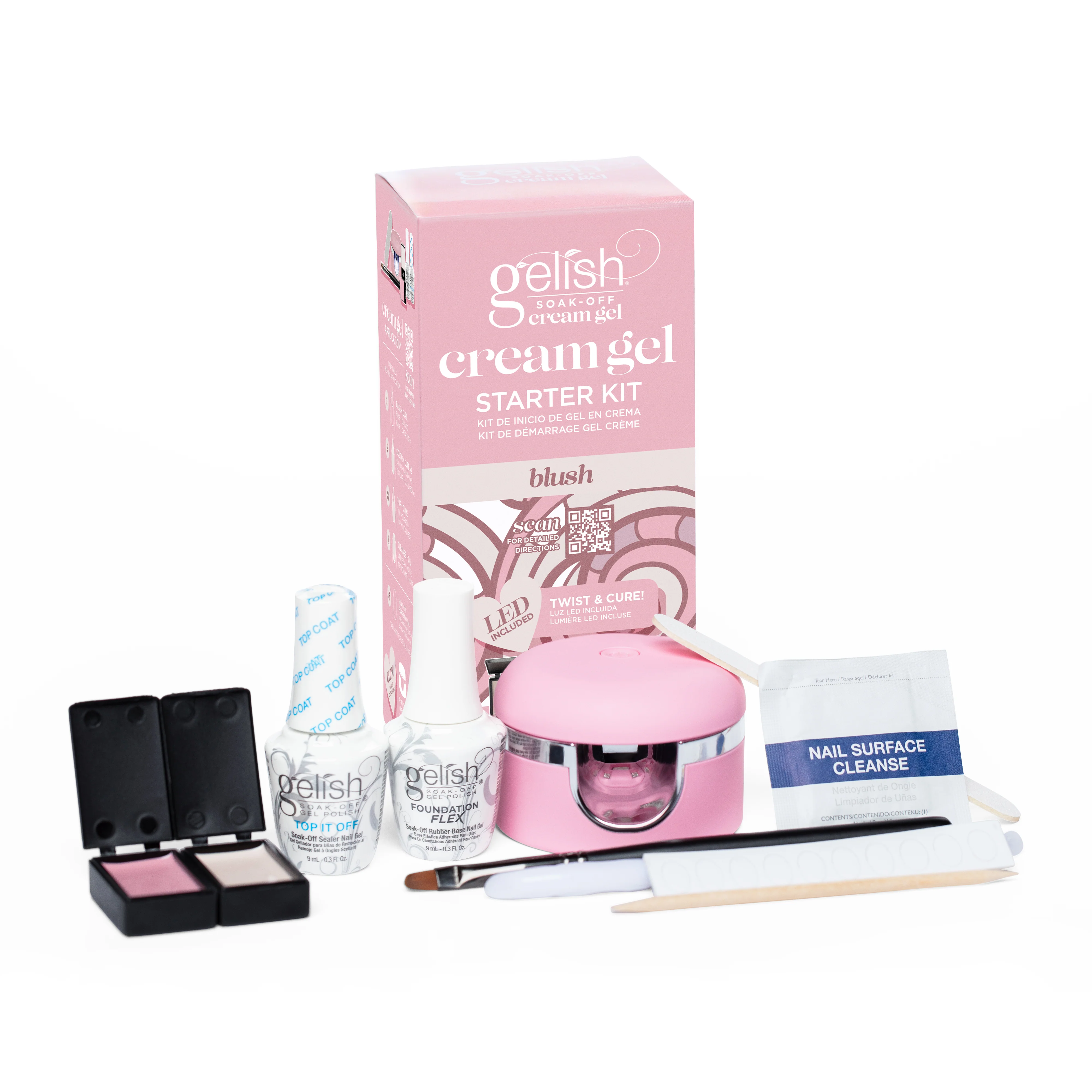 Gelish Soak-Off Cream Gel Starter Kit, Blush