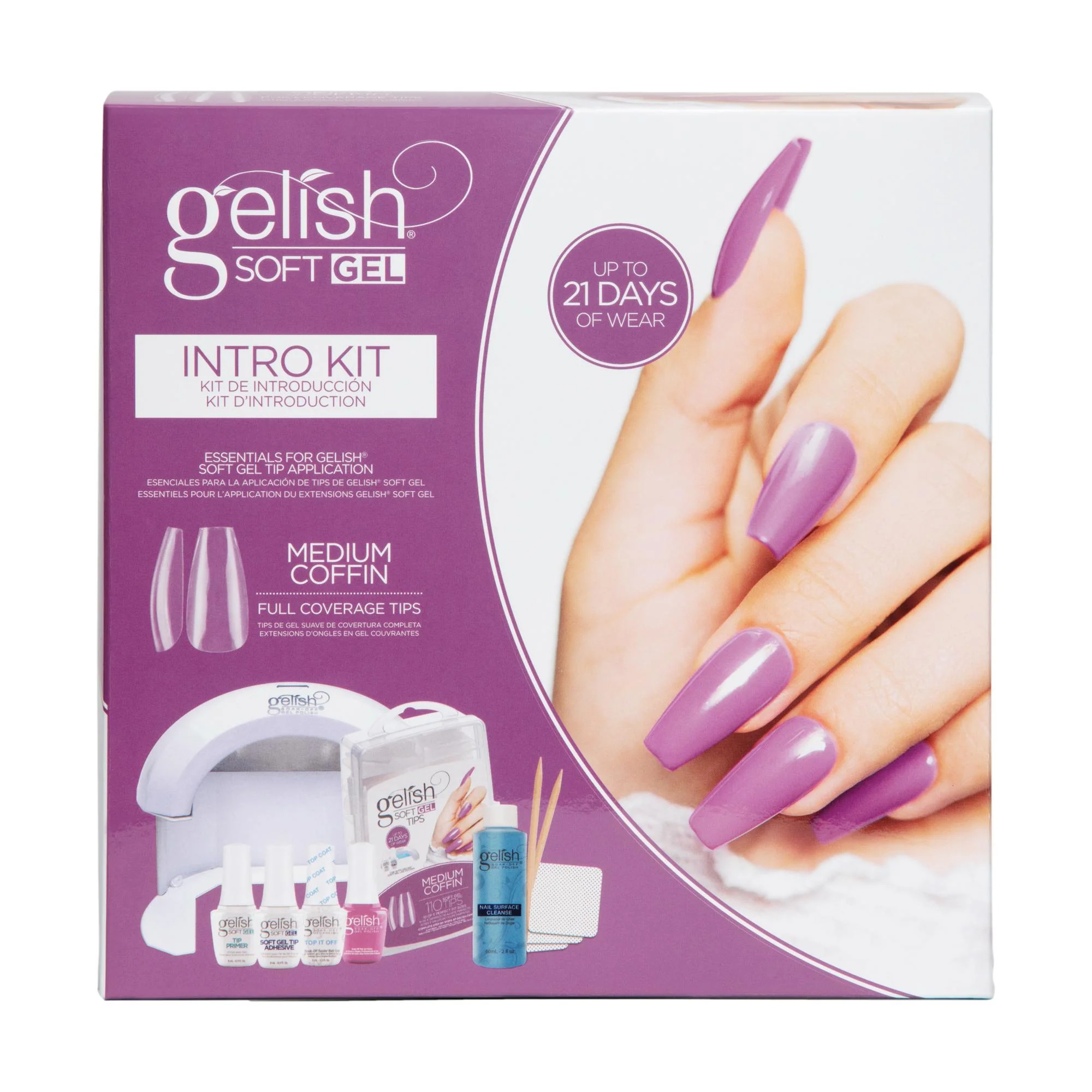 Gelish Soft Gel Medium Coffin Kit - Image 2