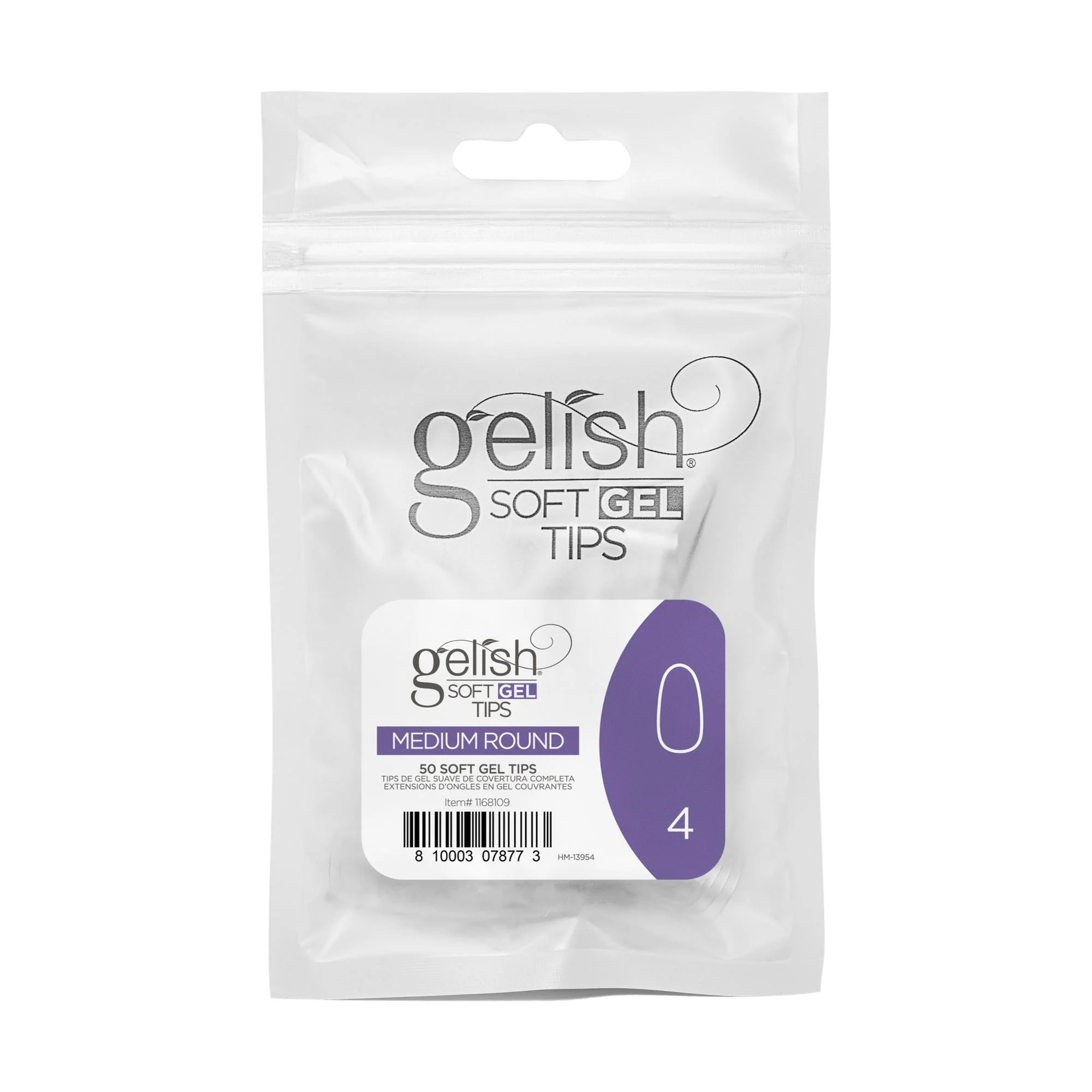 Gelish Soft Gel Tips, Medium Round, 50 ct, Refill - Image 6