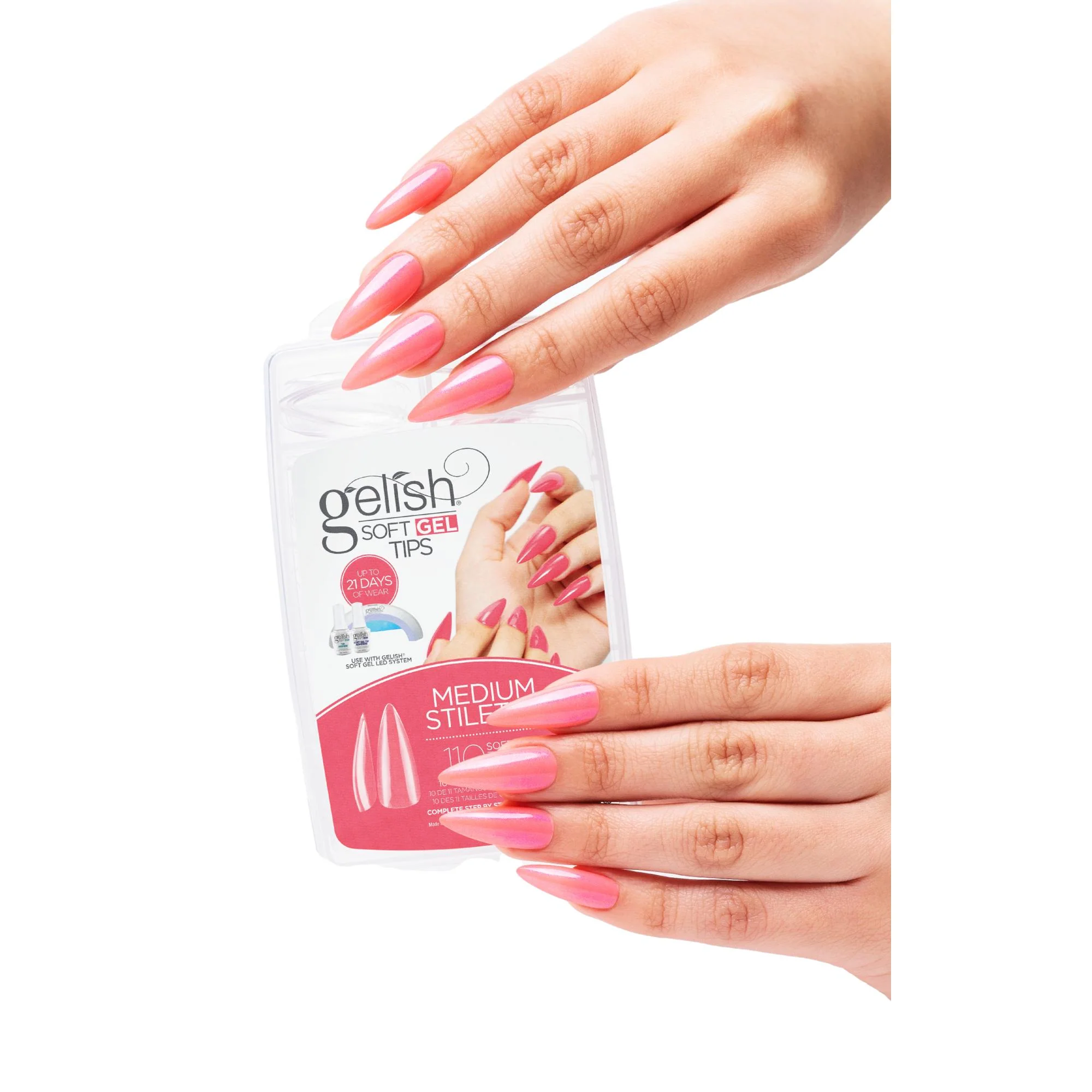 Gelish Soft Gel Tips, Medium Stiletto, 110 ct - Image 3
