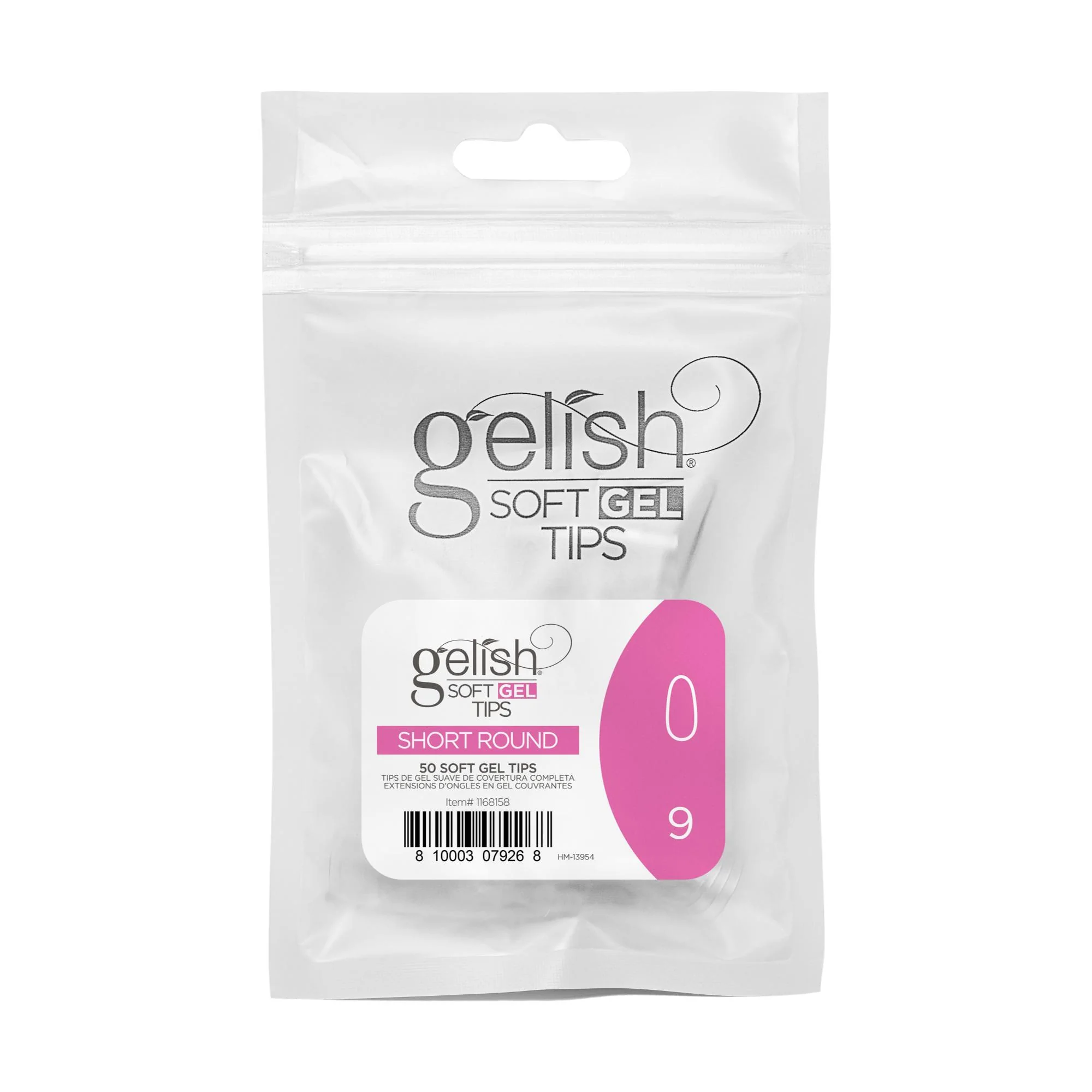 Gelish Soft Gel Tips, Short Round, 50 ct, Refill - Image 11