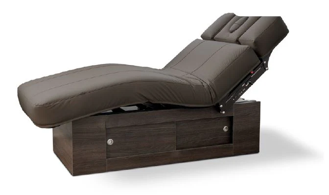 Gharieni MO1 Max Treatment Bed, Medium Width, Choco Upholstery, Wenge Base