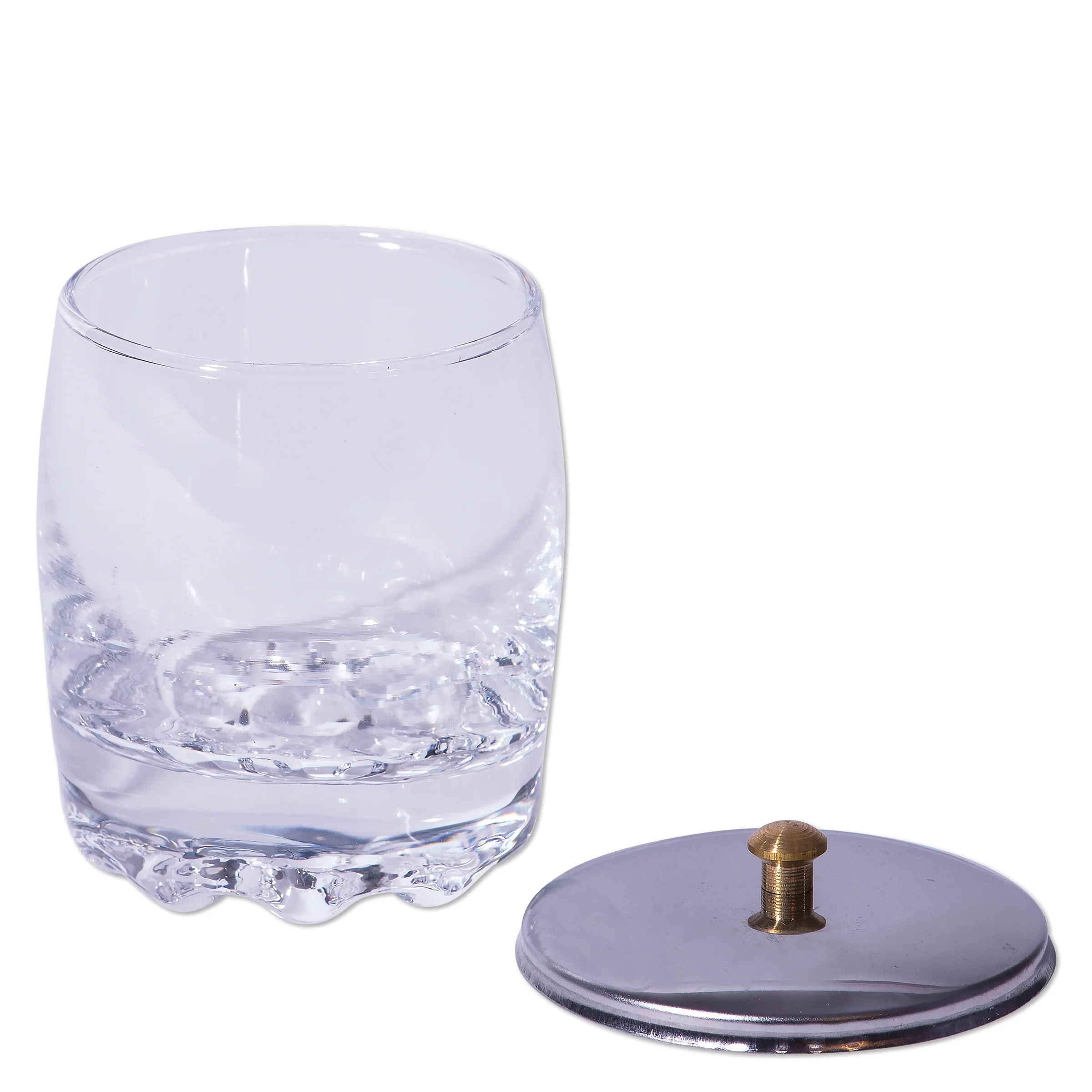 Glass Jar w/ Stainless Steel Lid, 2 oz - Image 2