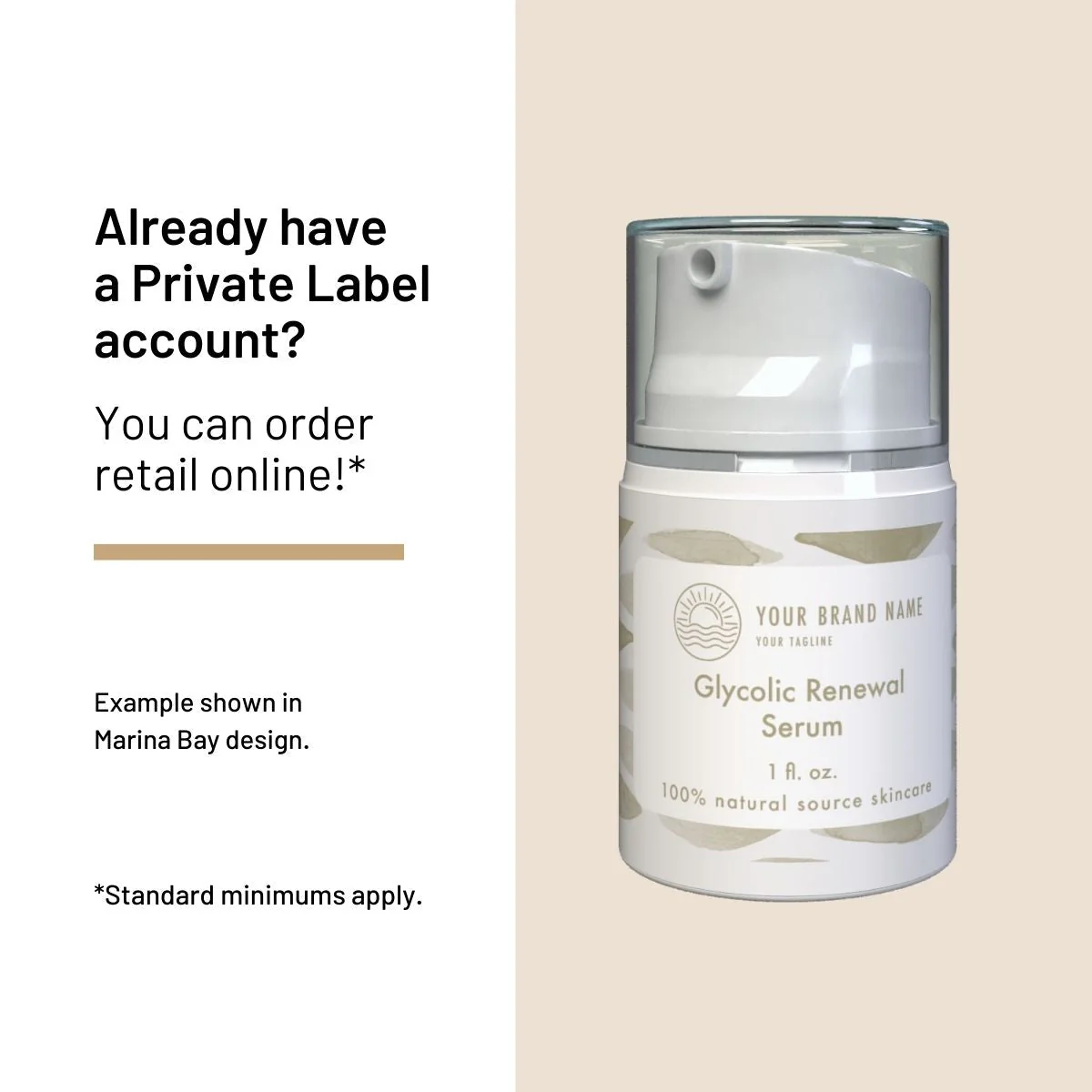 Private Label Glycolic Renewal Serum, Retail 1 fl oz - Image 2