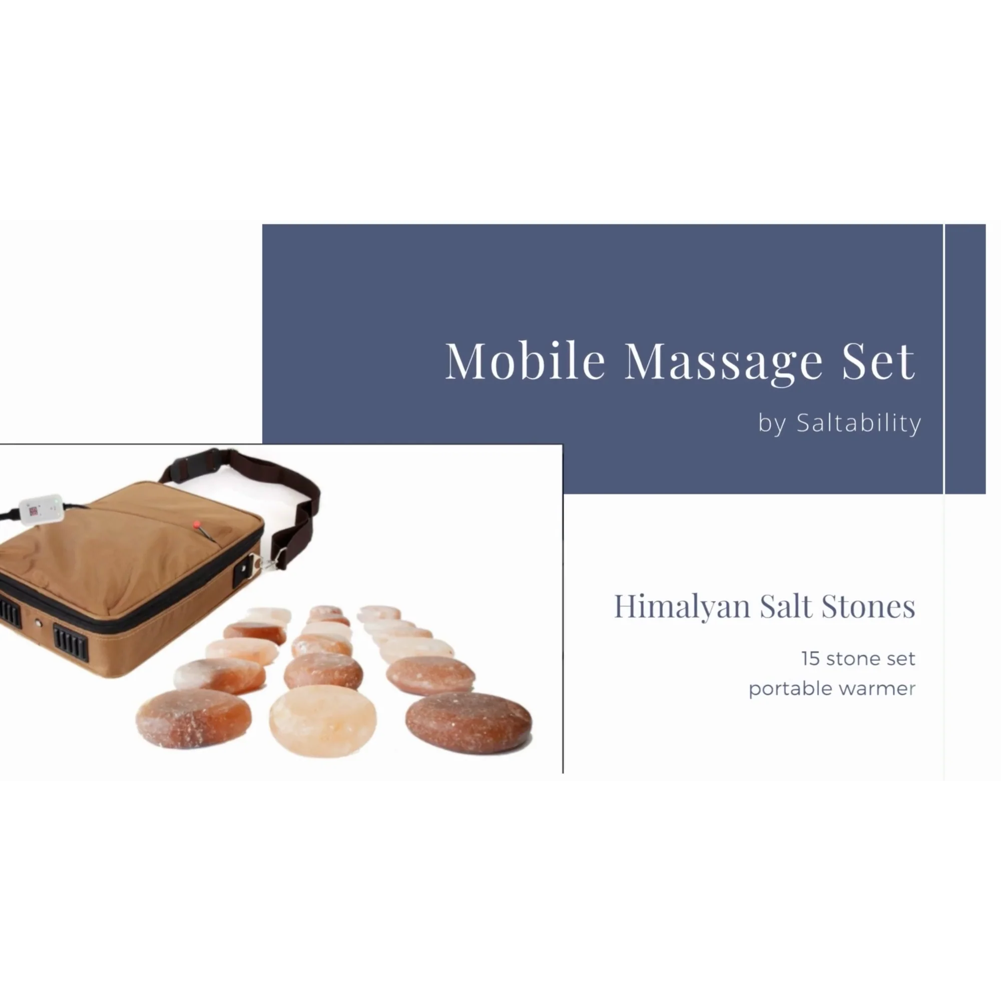Saltability Himalayan Salt Stone Mobile Massage Set, 15 salt stones - Image 3