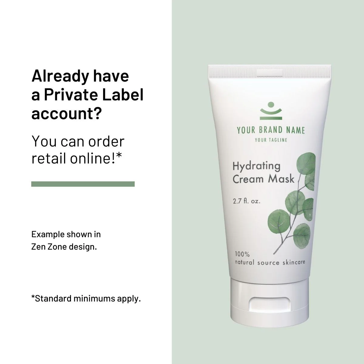 Private Label Hydrating Cream Mask, Retail 2.7 fl oz - Image 2