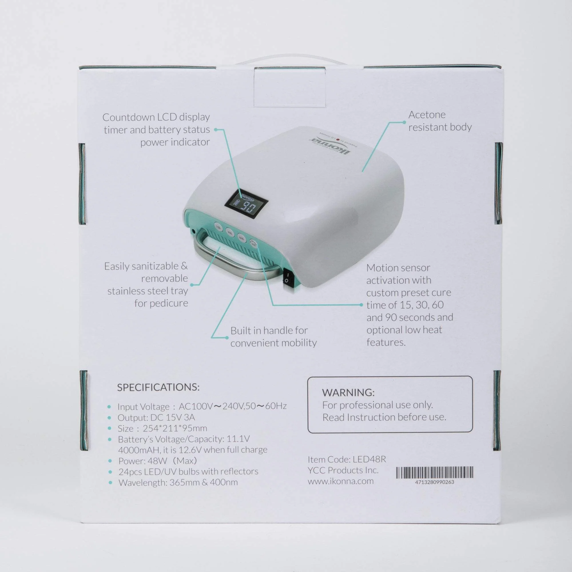 Ikonna UV/LED Rechargeable Nail Lamp - Image 7