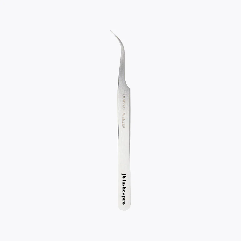 JB Lashes Stainless Steel Bended Pro Tweezers