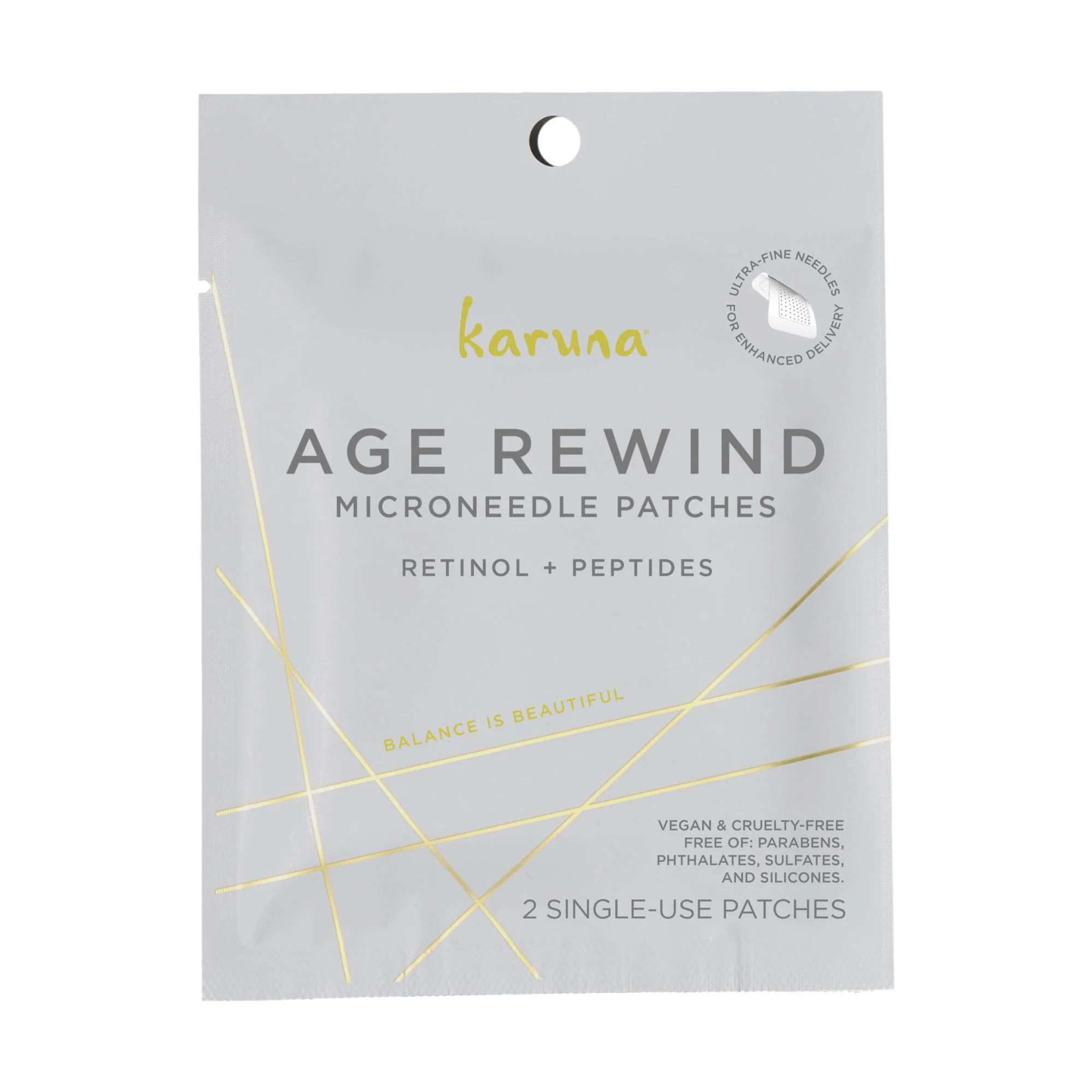 Karuna Age Rewind Microneedle Patches, 1 Pair