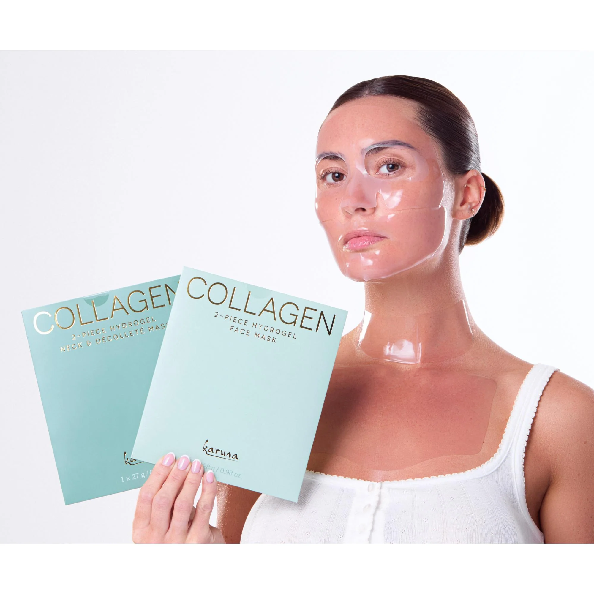 Karuna Collagen Hydrogel Neck & Décolleté Mask - Image 3