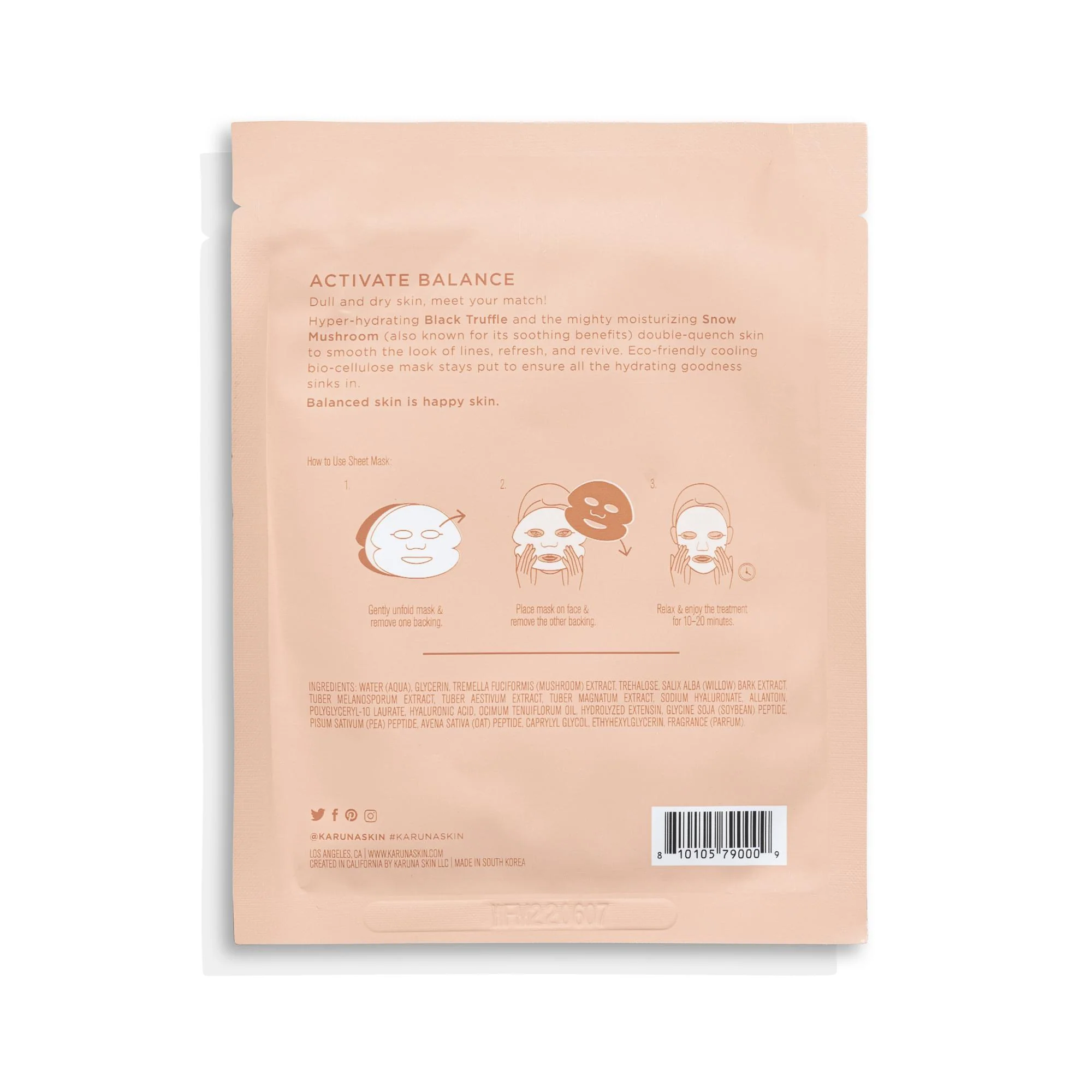 Karuna Quench Bio-Cellulose Sheet Mask - Image 3