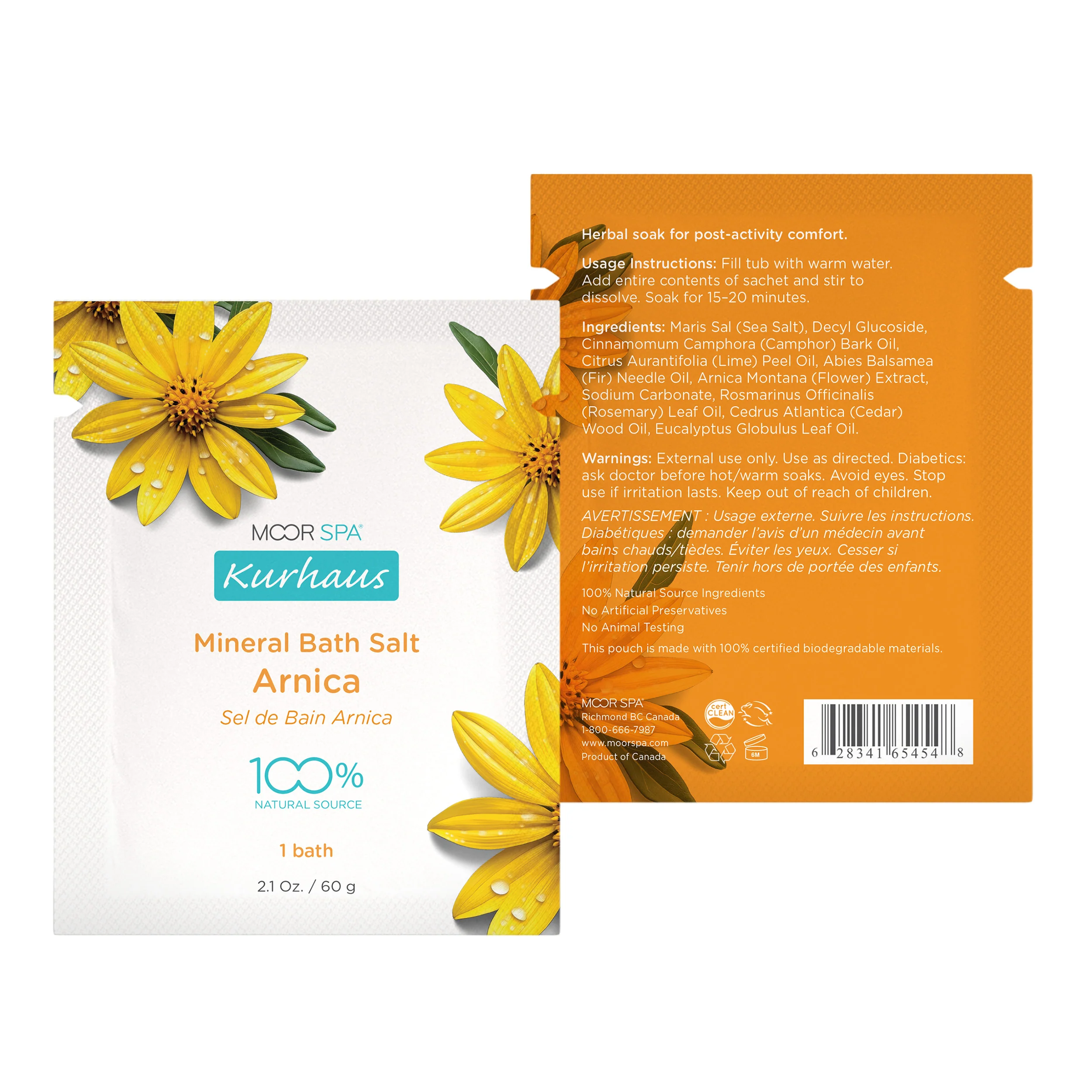 Kurhaus Mineral Bath Salt, Arnica - Image 4