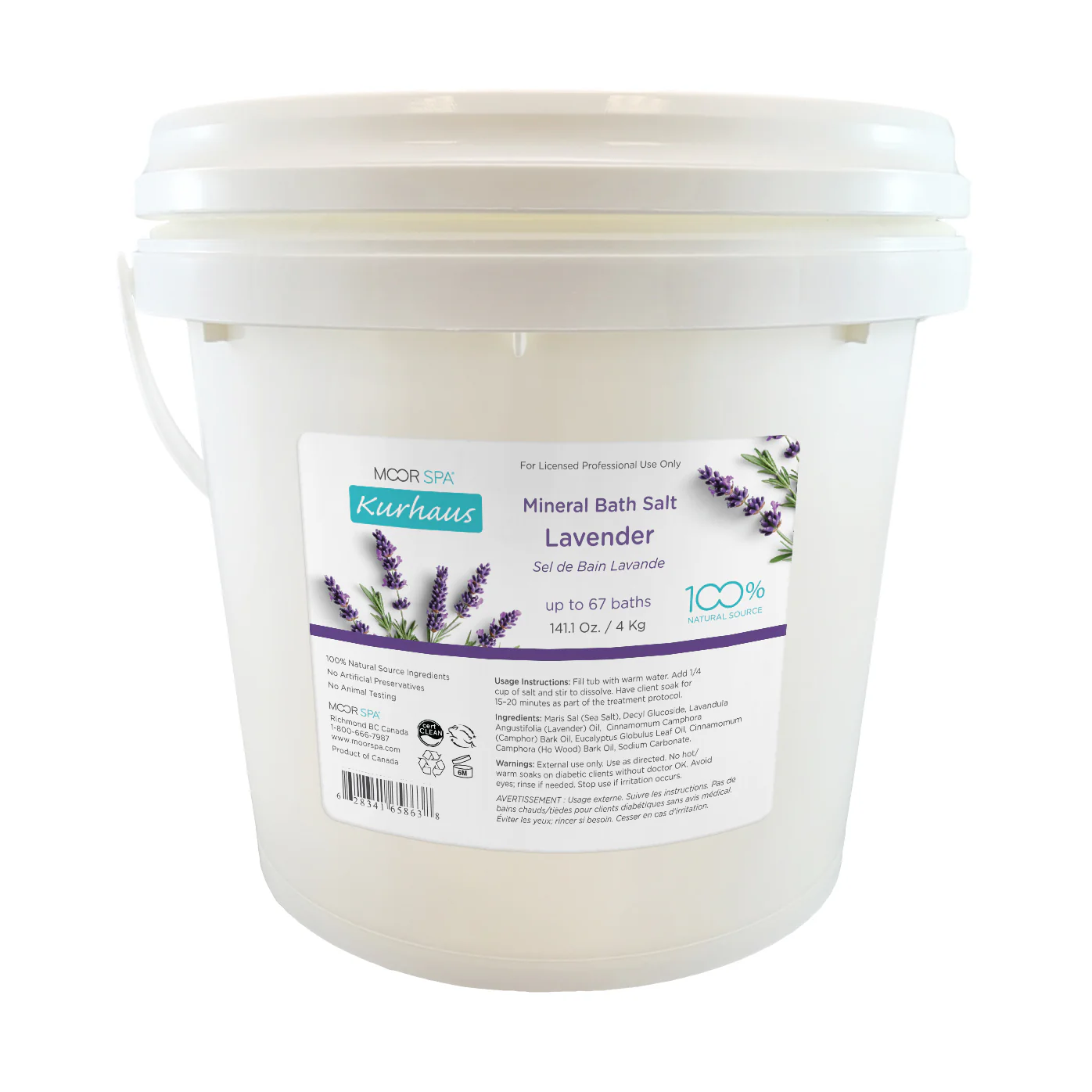 Kurhaus Mineral Bath Salt, Lavender - Image 3