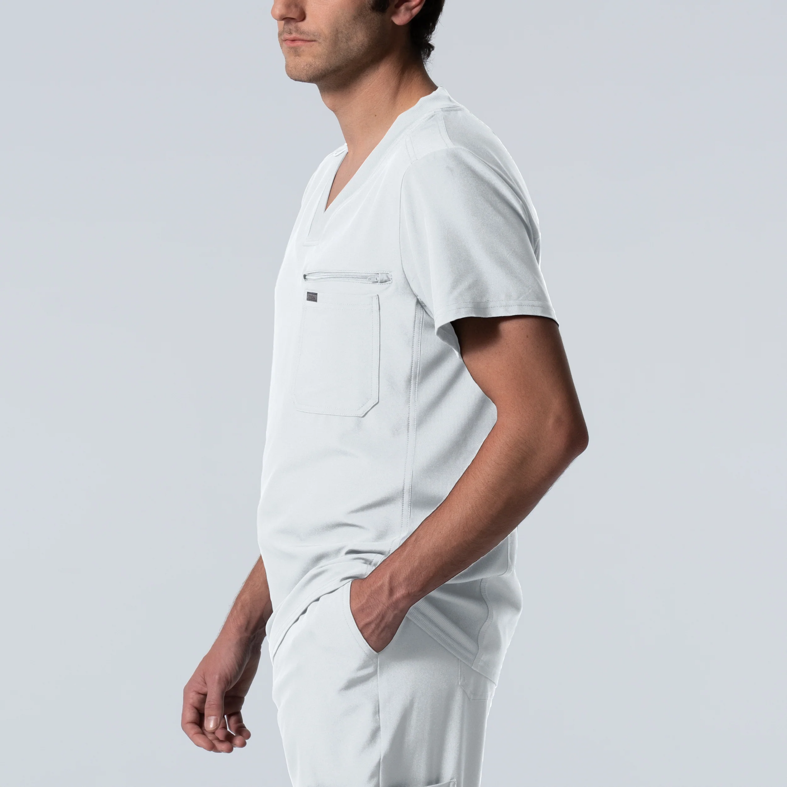 Landau Forward Men's 2-Pocket V-Neck Scrub Top - Image 10