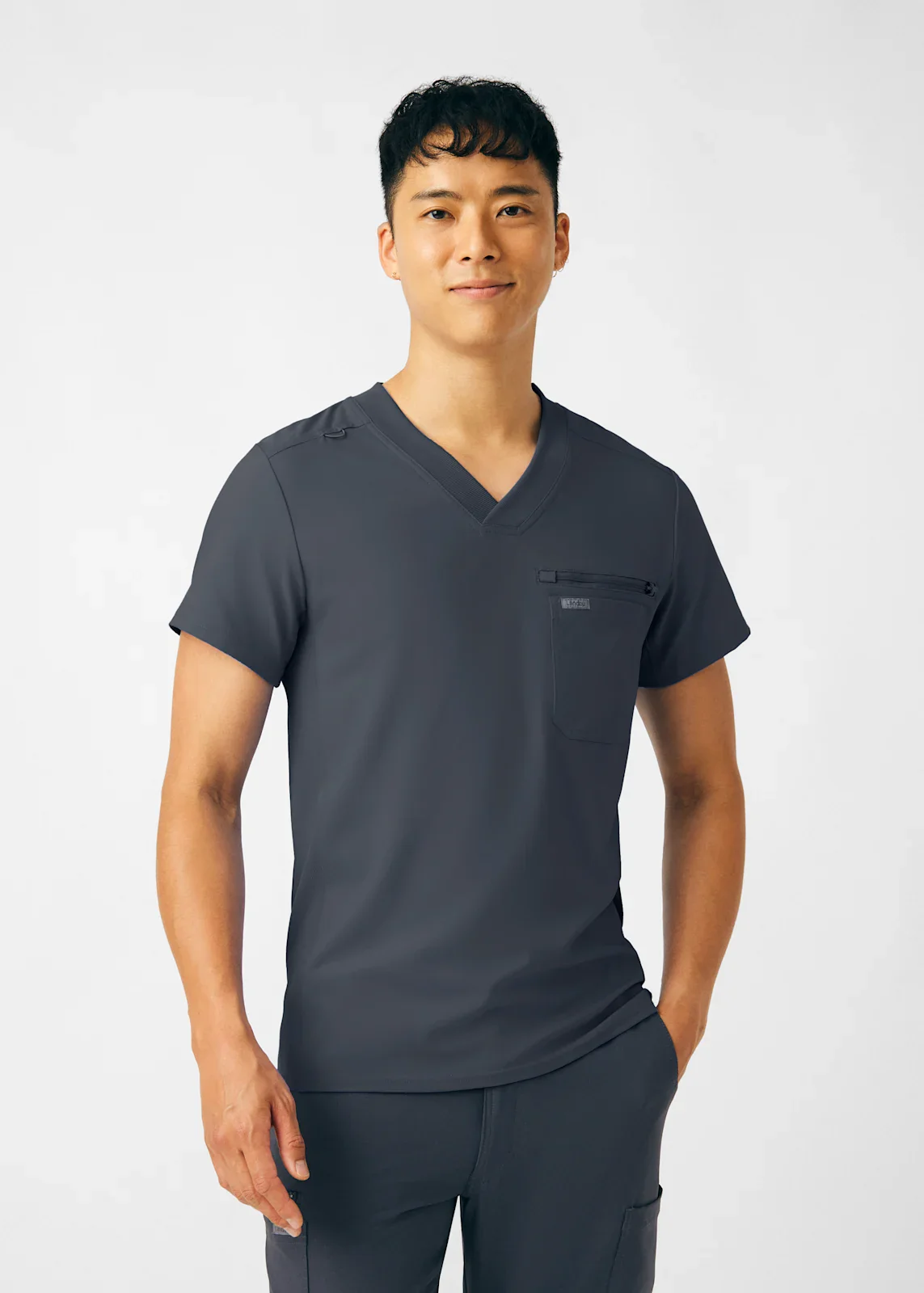 Landau Forward Men's 2-Pocket V-Neck Scrub Top - Image 5