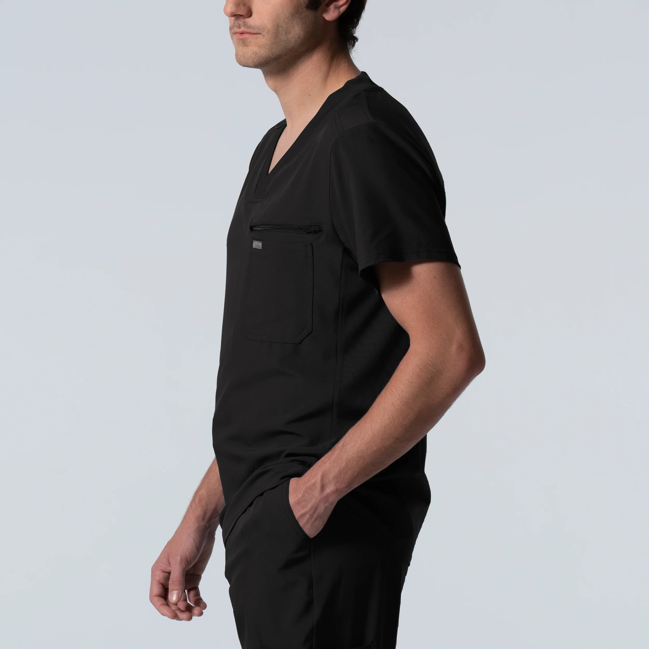 Landau Forward Men's 2-Pocket V-Neck Scrub Top - Image 7